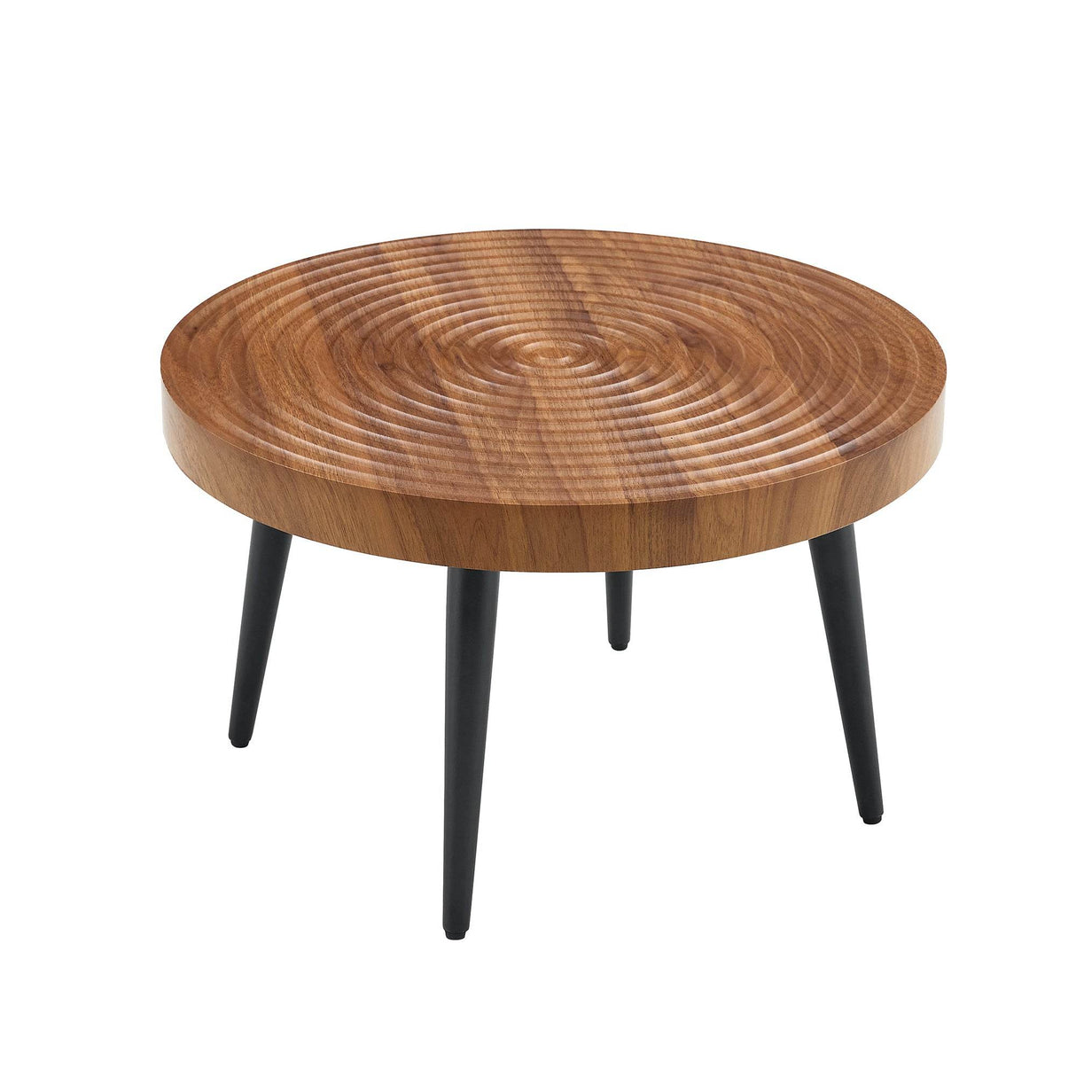 Natural Wood Grain Texture Round Coffee Table - Sleep Galleria
