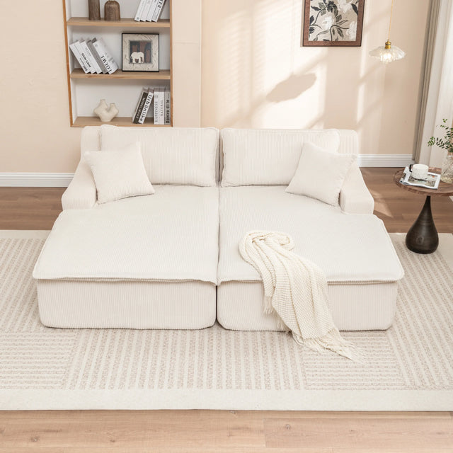 Corduroy Foam High-Density All-Foam Lounge Chair - Omega Lifestyles