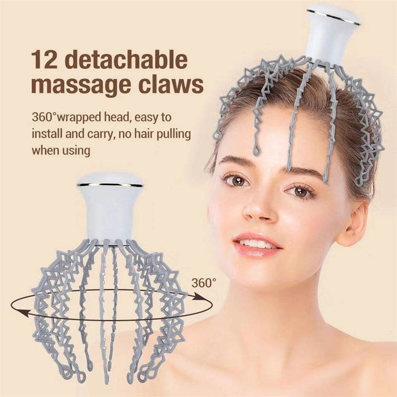 Rechargeable Electric Scalp Tingler Massage Device With Remote - Sleep Galleria