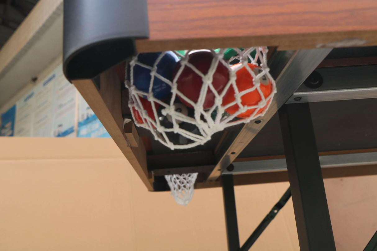 Foldable Indoor Pool Table With Blue Velvet Cloth - Omega Lifestyles