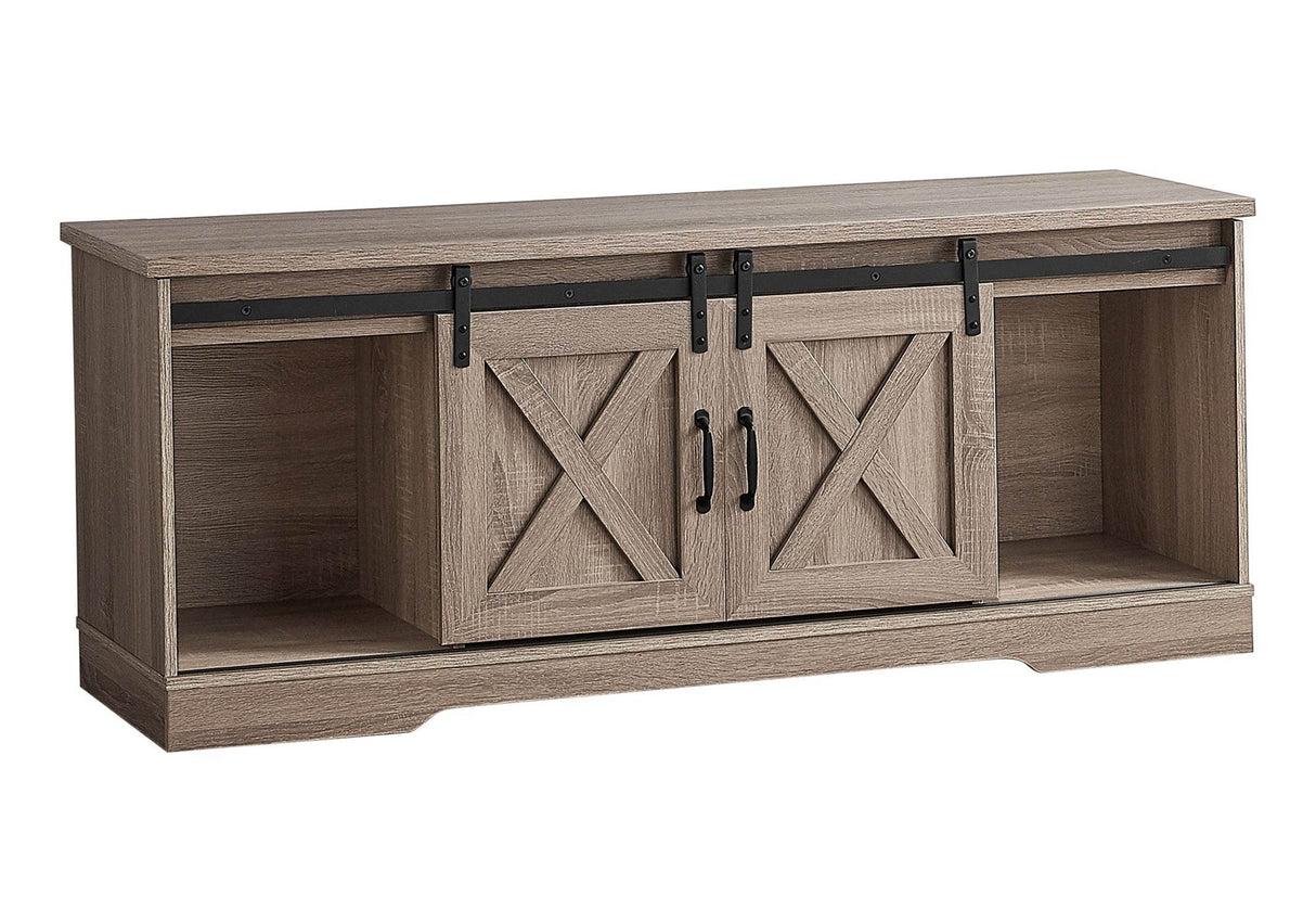 Modern Farmhouse 60-Inch TV Stand With Storage Cabinet - Sleep Galleria