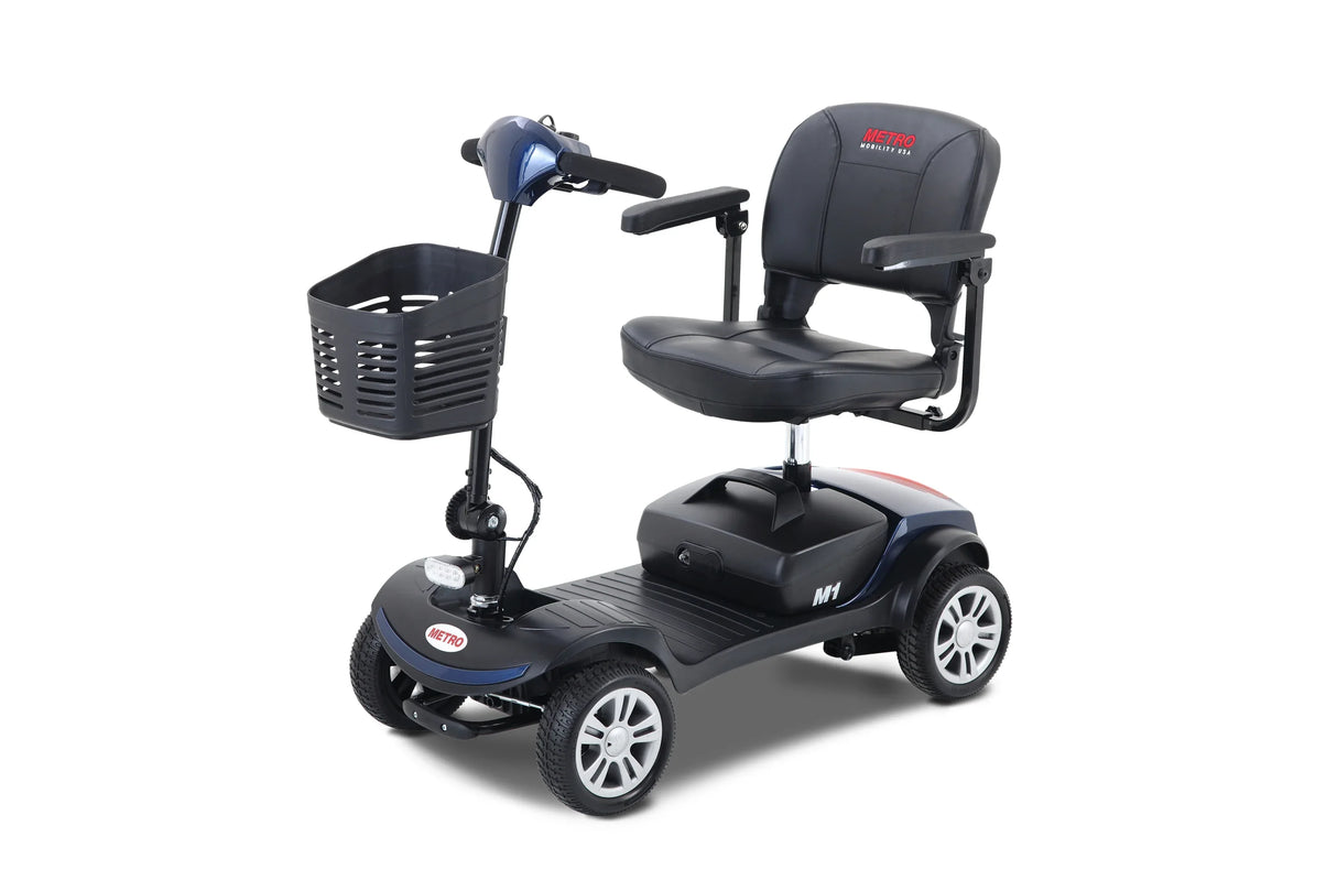 Compact Travel Mobility Scooter 300W Motor 300lbs Capacity - Omega Lifestyles