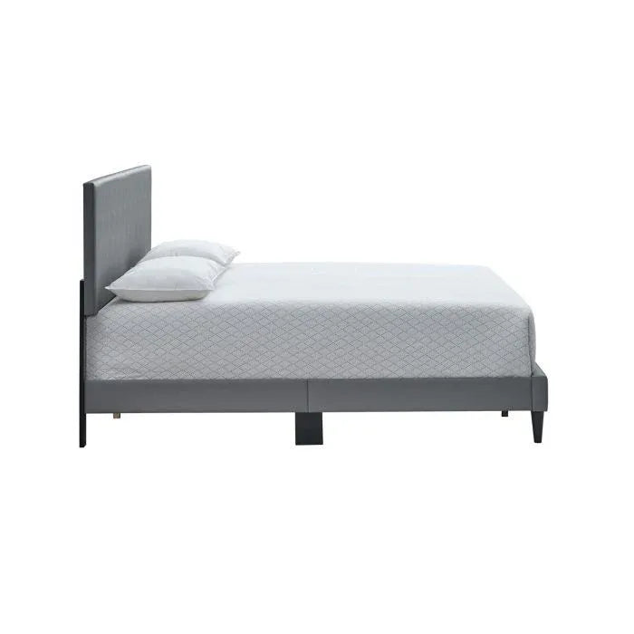 Queen Upholstered Platform Bed Frame Light Grey - Omega Lifestyles