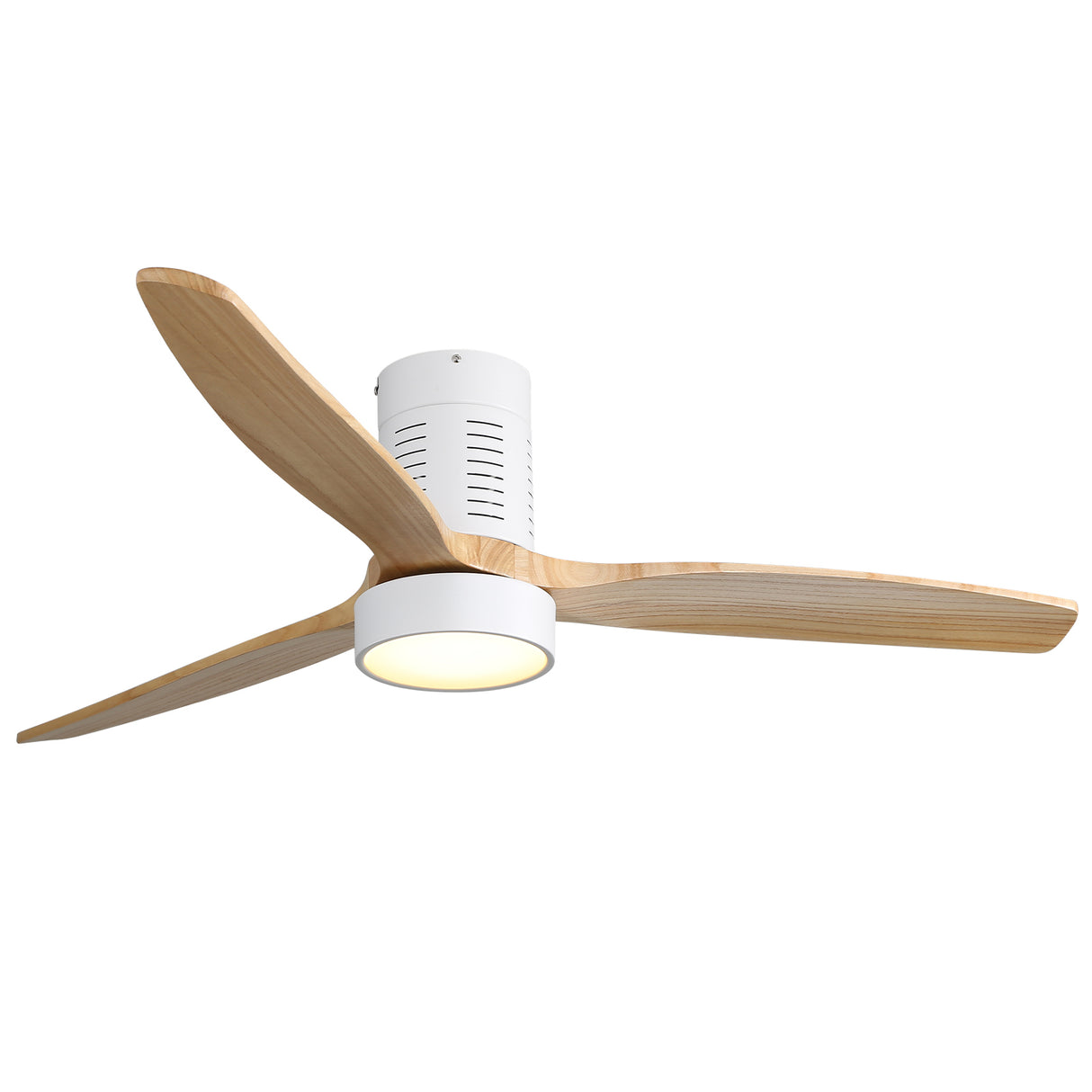 52-Inch Modern Flush Mount Remote Control Ceiling Fan