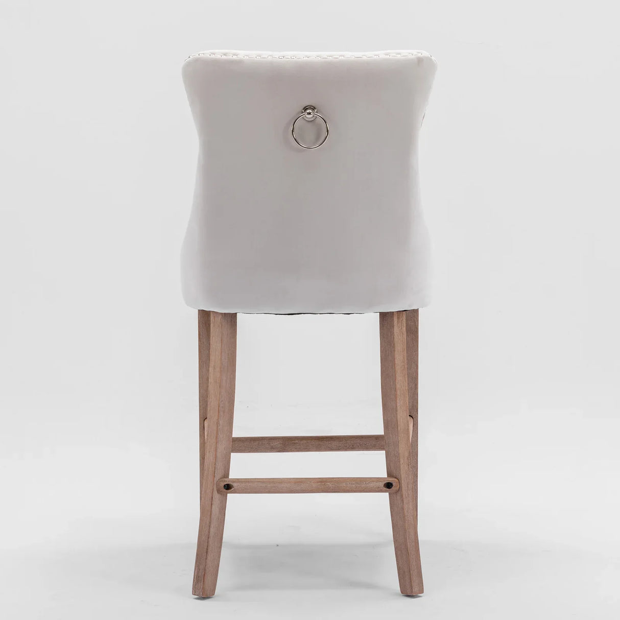 Set Of 2 Contemporary Velvet Upholstered Barstools - Omega Lifestyles