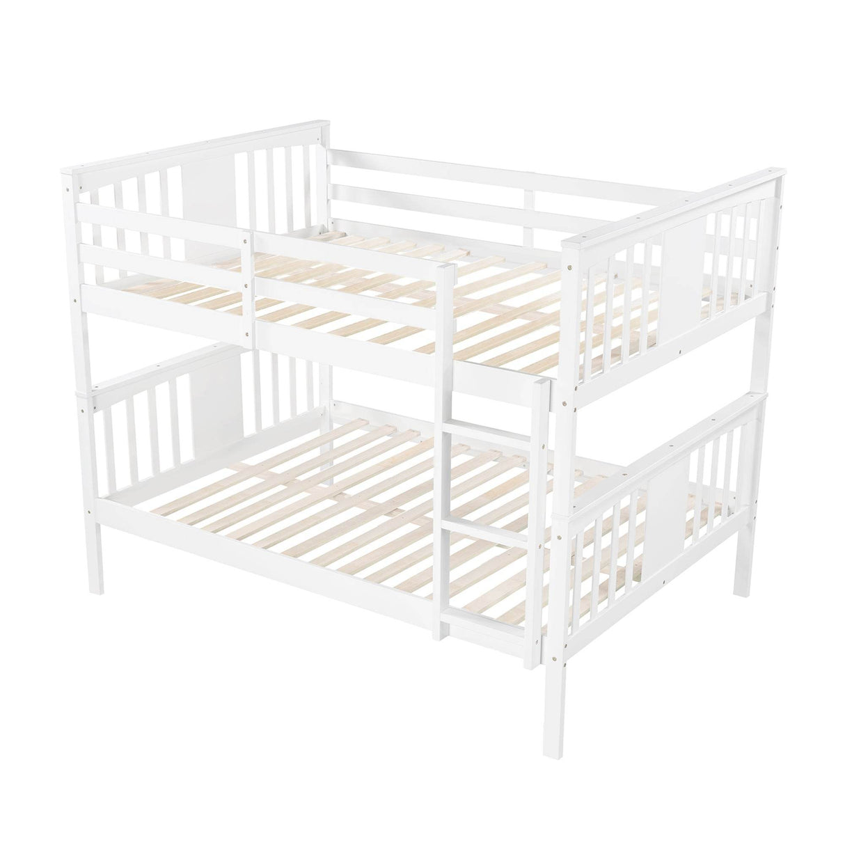 Full Full Solid Wood Convertible Bunk Bed - Omega Lifestyles