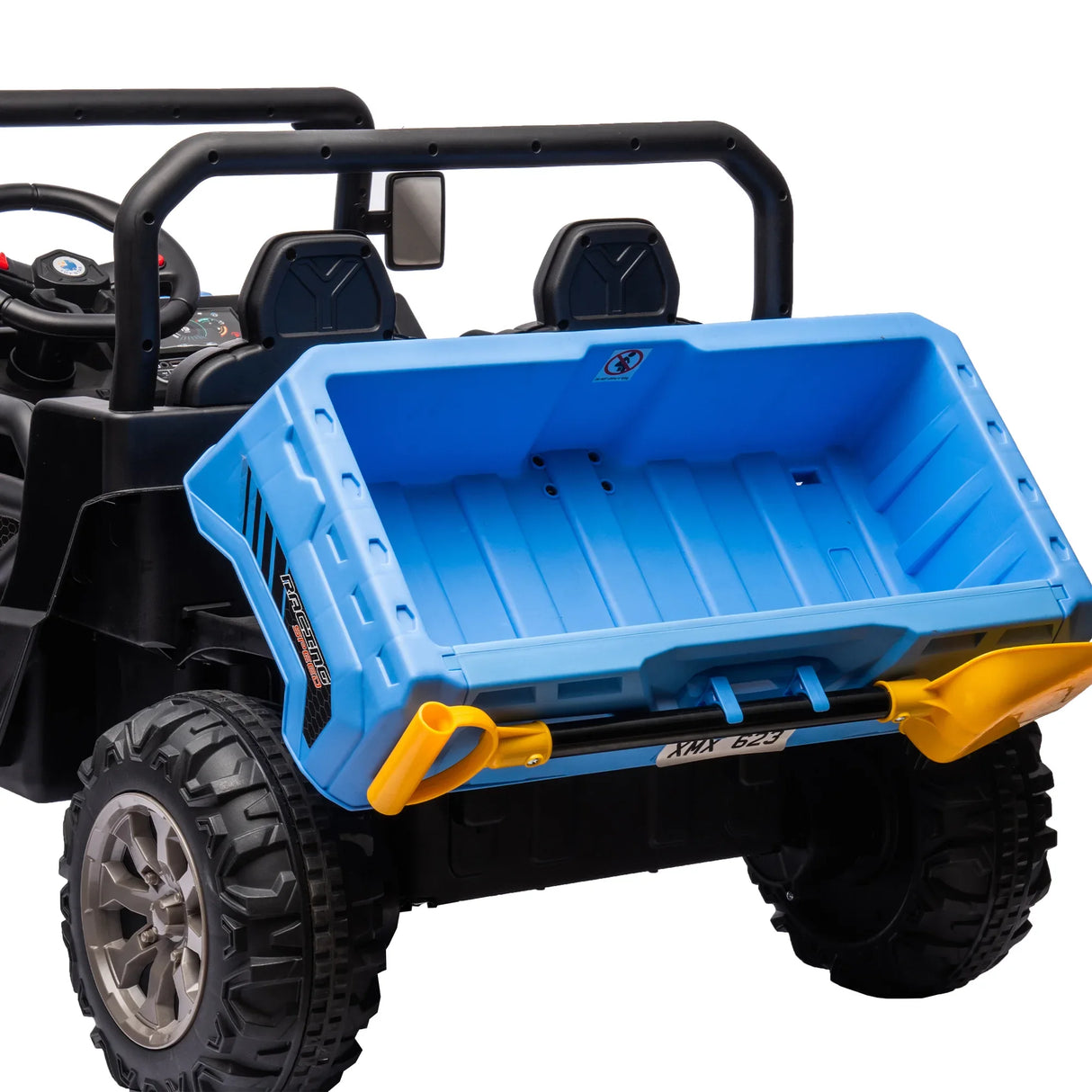 24V Two-Seater Electric Ride On Dump Truck Vehicle - Omega Lifestyles