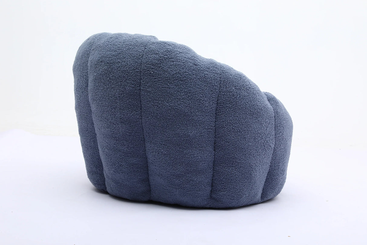 Plush Teddy Foam Bean Bag Chair With Armrests - Omega Lifestyles