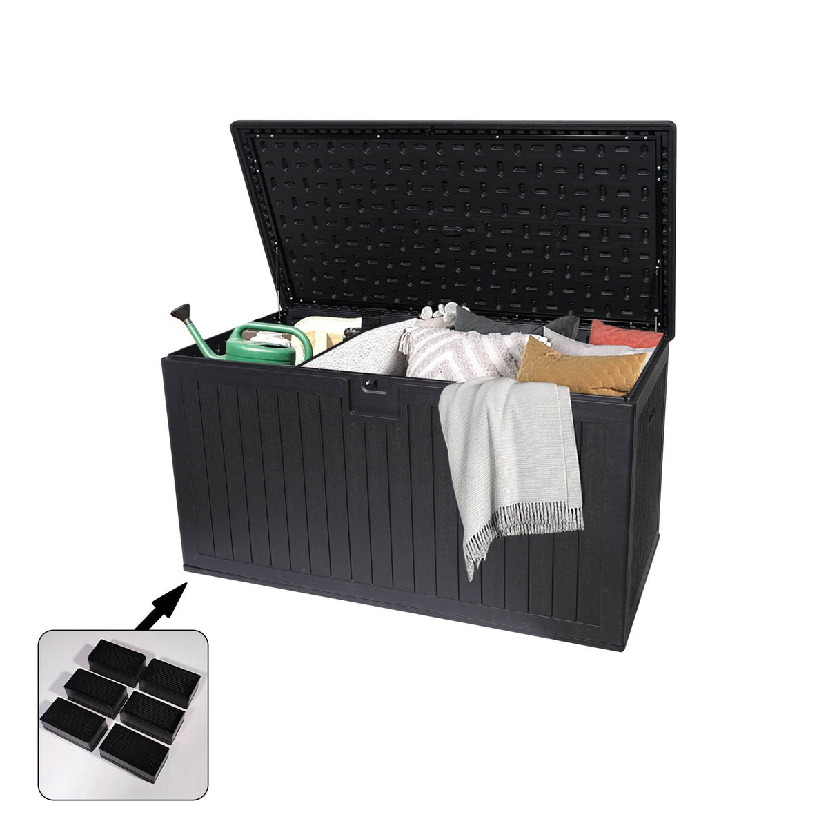 Extra Large Waterproof Resin Outdoor Storage Deck Box