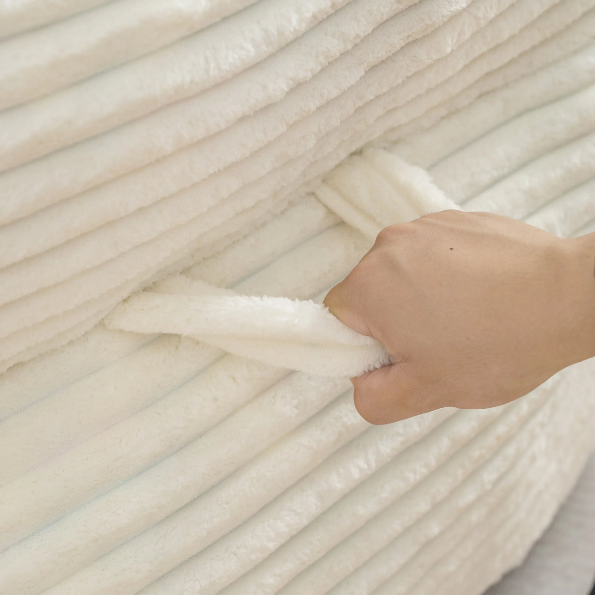 Oversized Soft Corduroy Foam Bean Bag Chair With Armrests - Omega Lifestyles