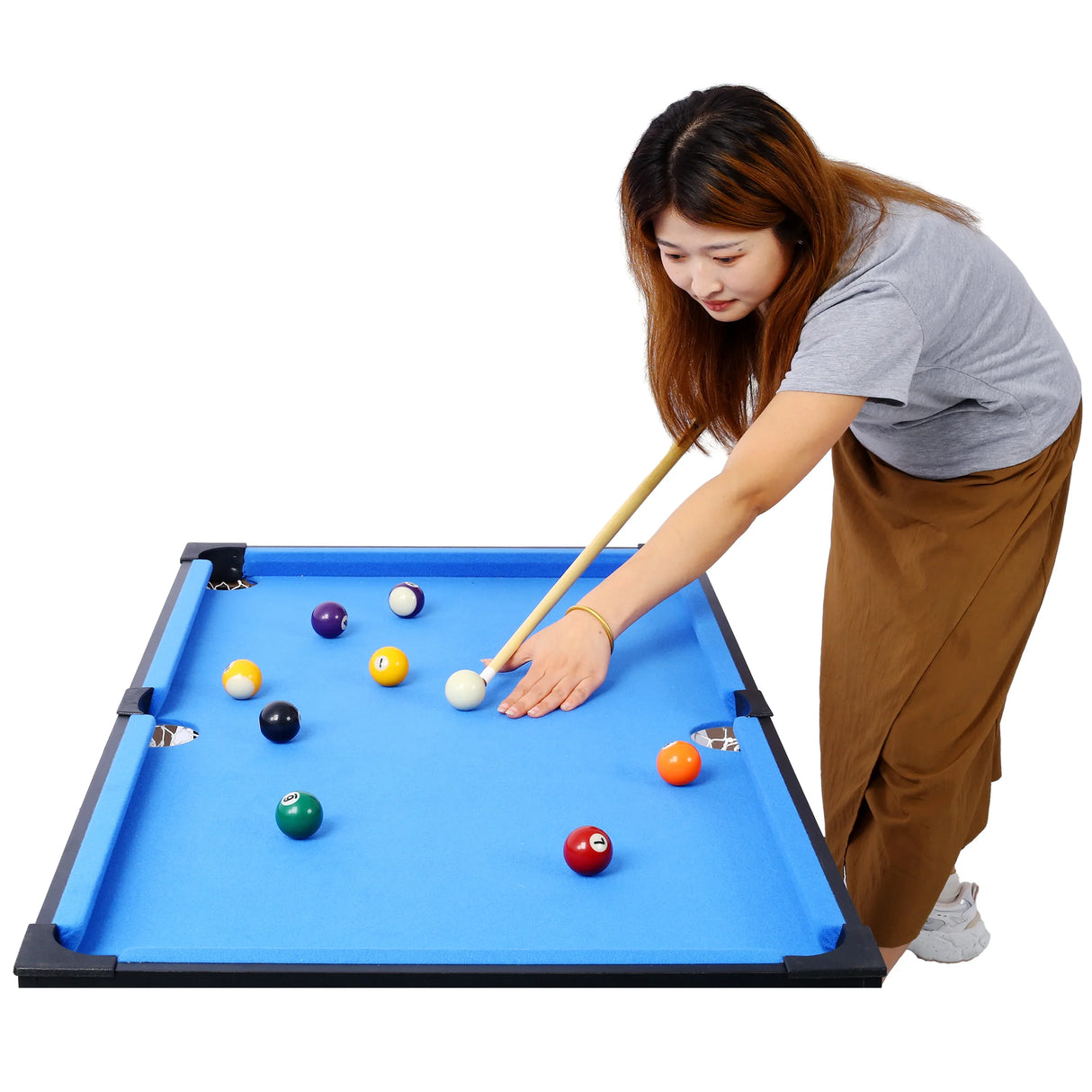 5-in-1 Multi-Game Table Billiards Foosball Ping Pong Basketball - Omega Lifestyles