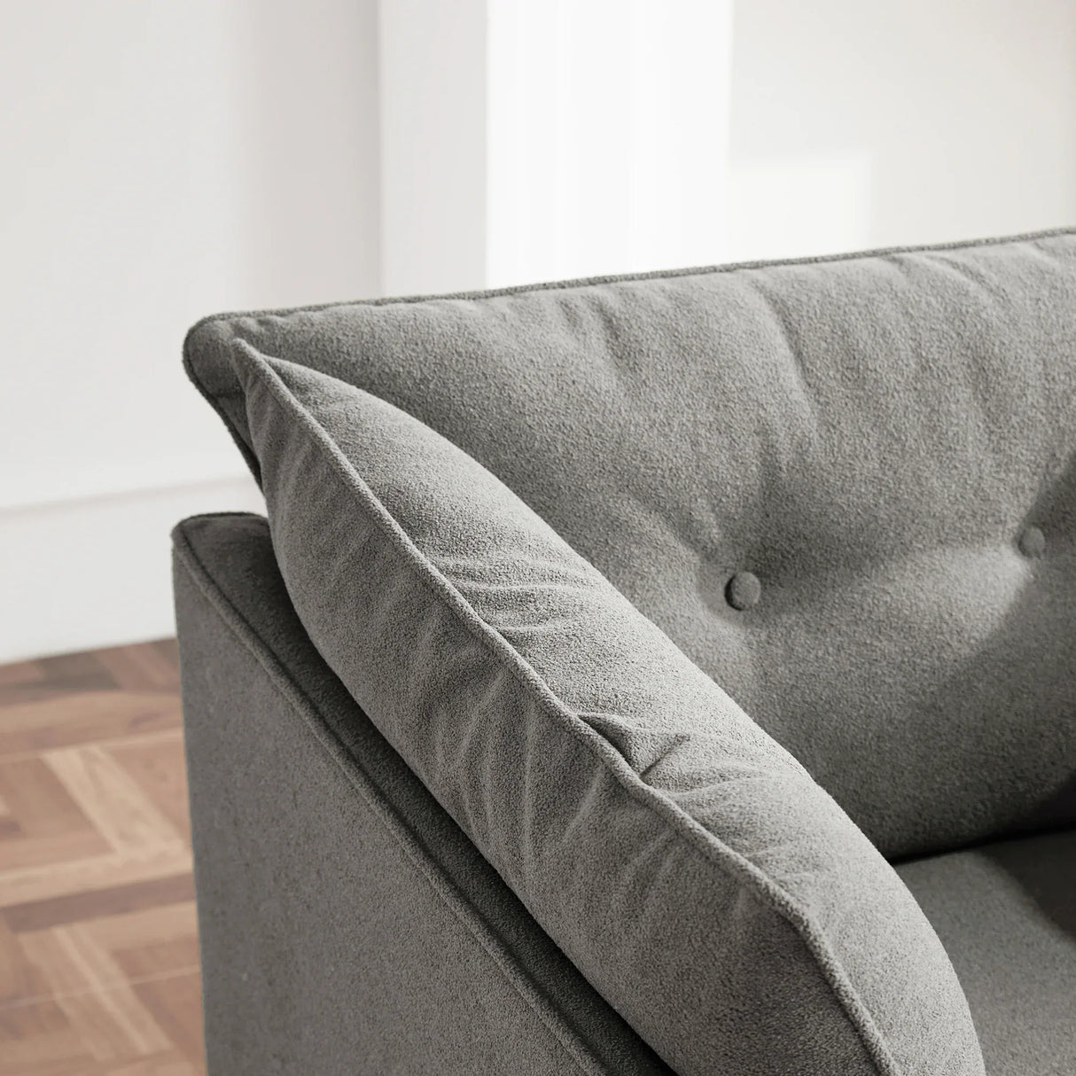 Modern Oversized Chenille Fabric Accent Armchair - Omega Lifestyles