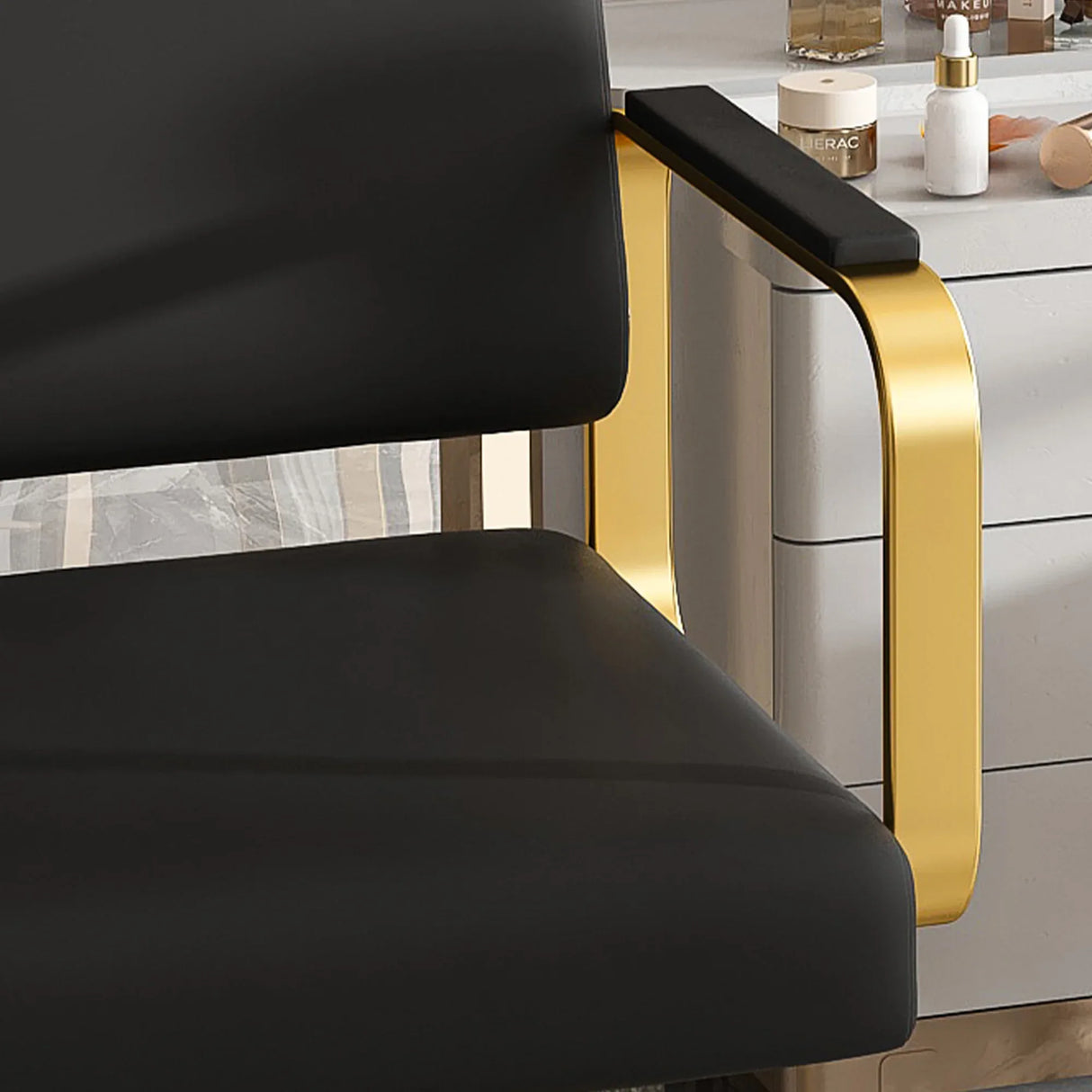 Hydraulic PU Leather Swivel Salon Barber Chair With Pump - Omega Lifestyles