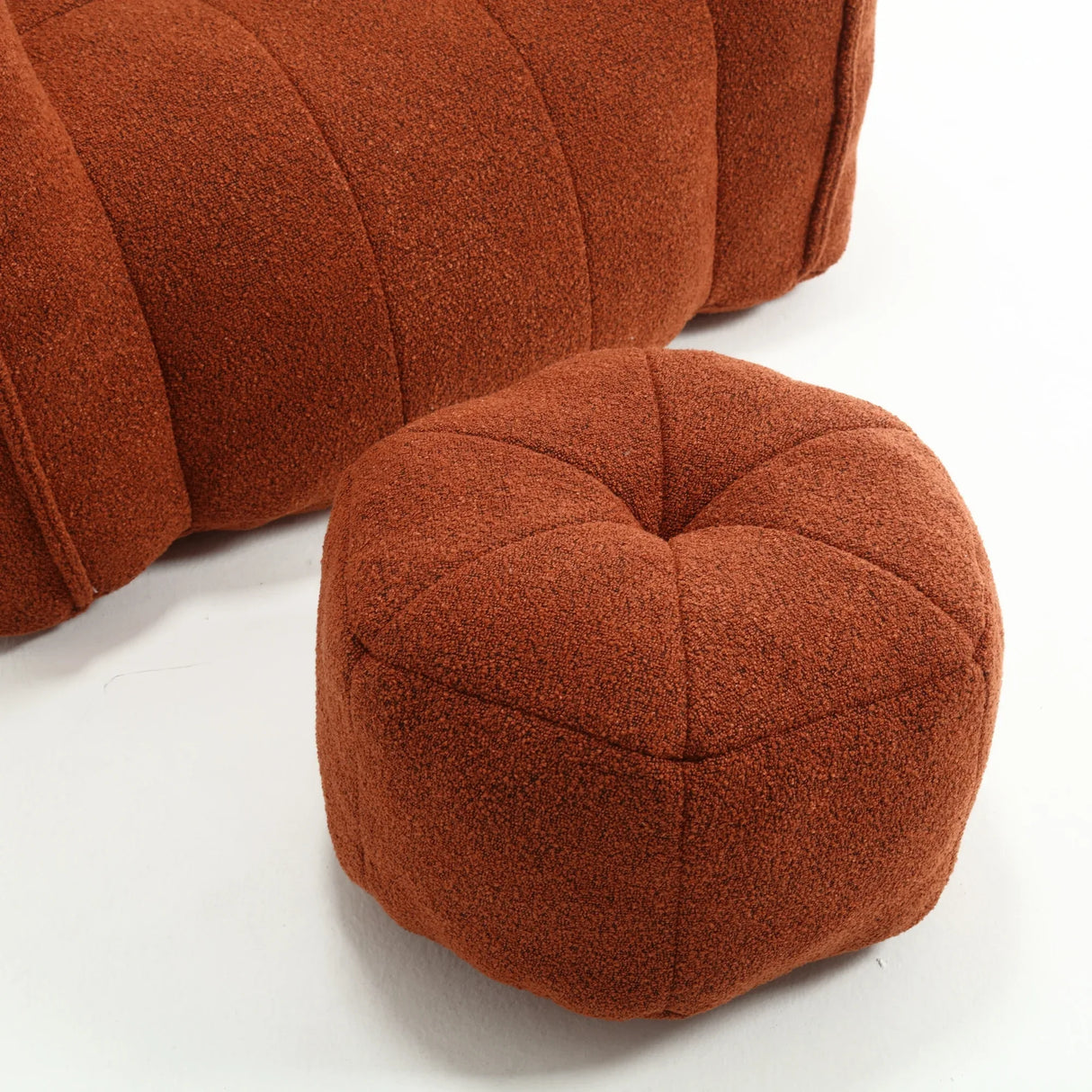 Soft Chenille High Resilient Foam Bean Bag Chair - Omega Lifestyles