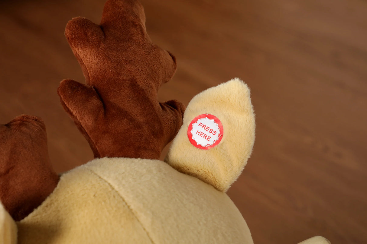 Soft Plush Fabric Kids Ride-On Rocking Horse Toy - Omega Lifestyles