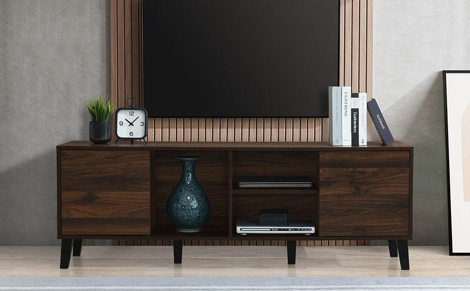 Mid Century Retro Particle Board TV Stand Console - Omega Lifestyles