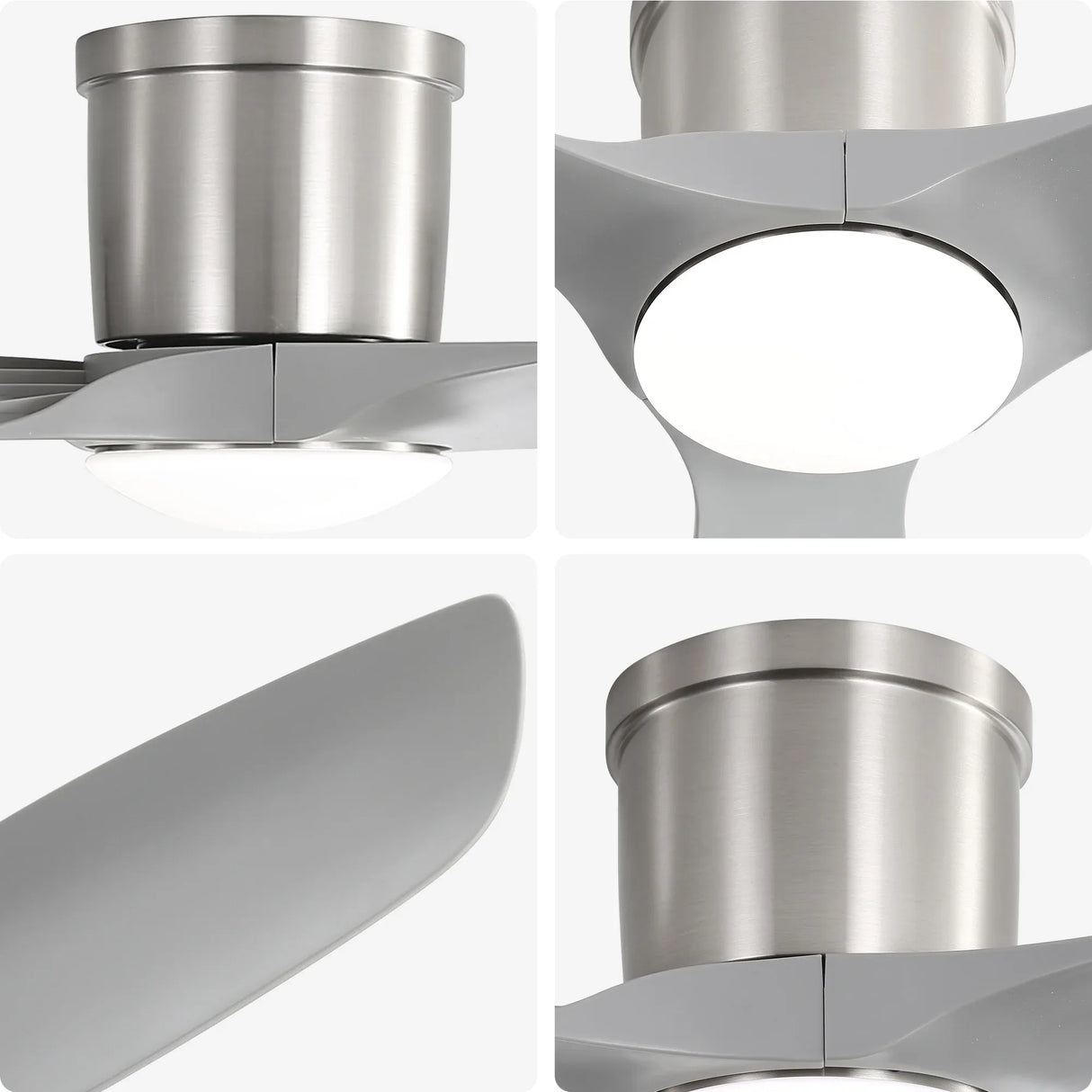 52-Inch Brushed Nickel Reversible DC Motor Ceiling Fan - Omega Lifestyles