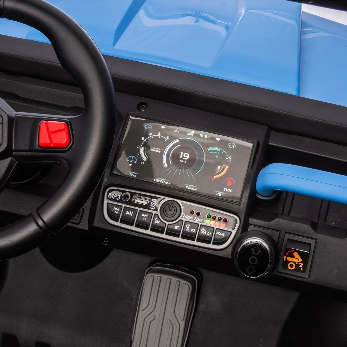 24V Two-Seater Electric Ride On Dump Truck Vehicle - Omega Lifestyles