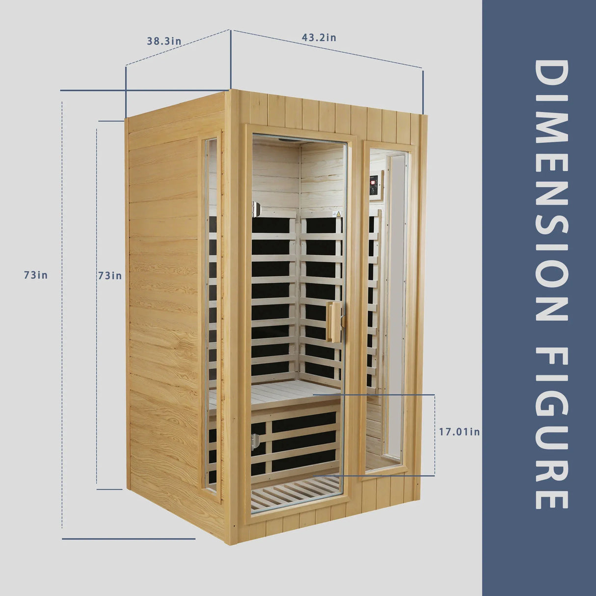 Two-Person Hemlock Far Infrared Indoor Sauna Room - Omega Lifestyles