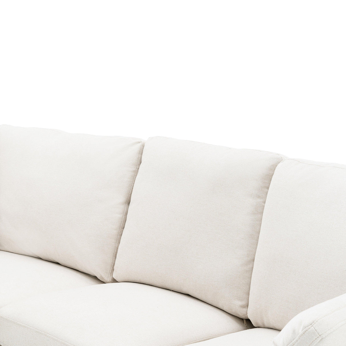 Beige Linen Fabric Power Recliner Sectional Sofa With USB Ports - Omega Lifestyles