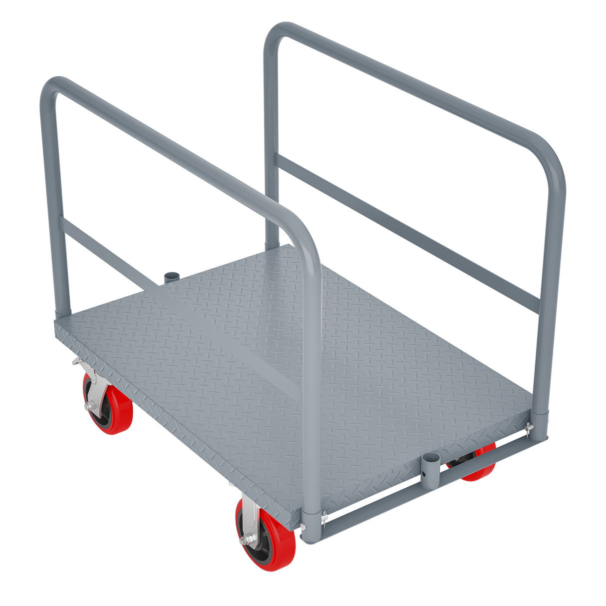 Heavy Duty Steel Panel Truck Cart With Side Handrails
