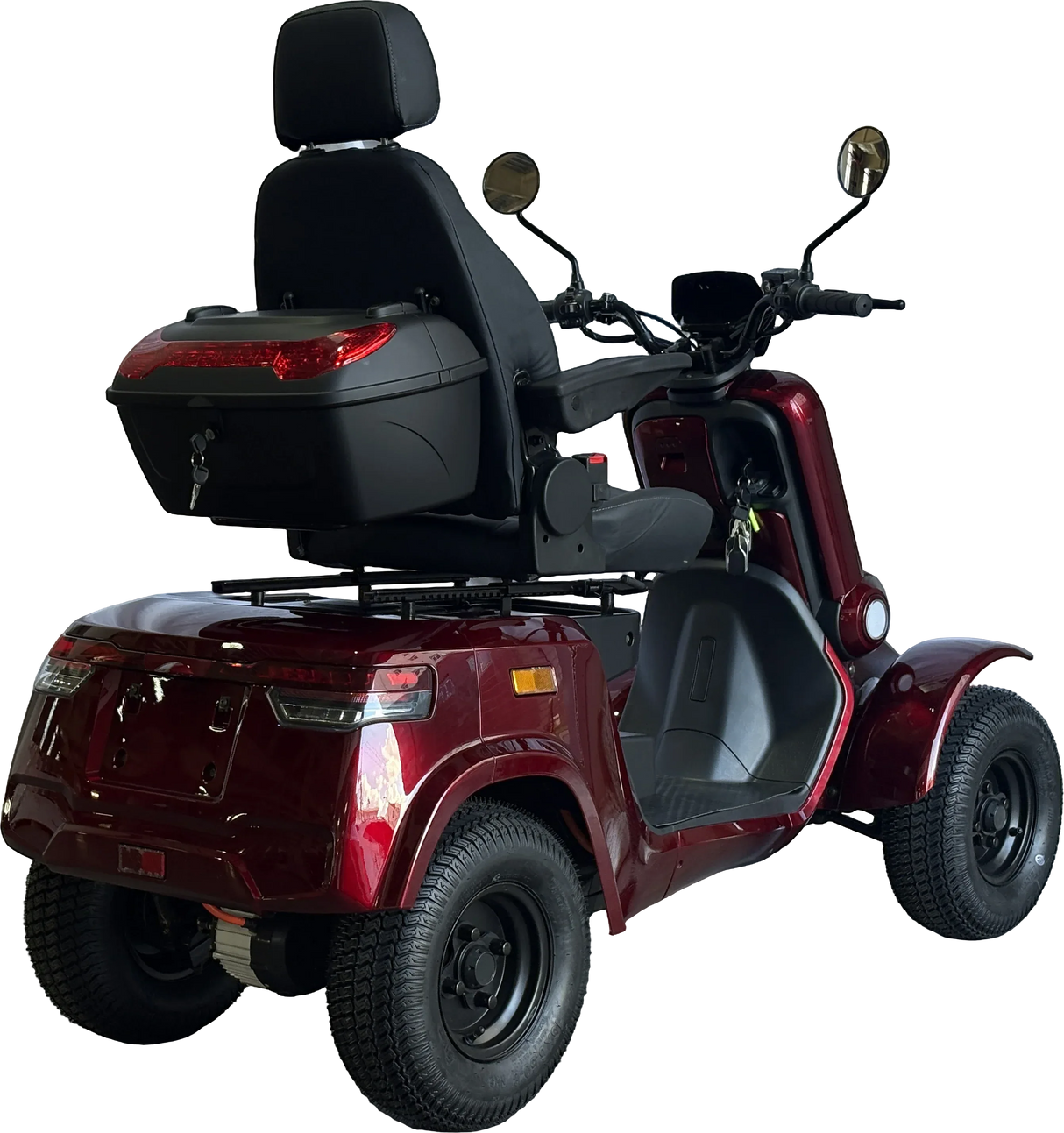 Heavy Duty 4-Wheel Mobility Scooter With Dual-Brake System - Omega Lifestyles