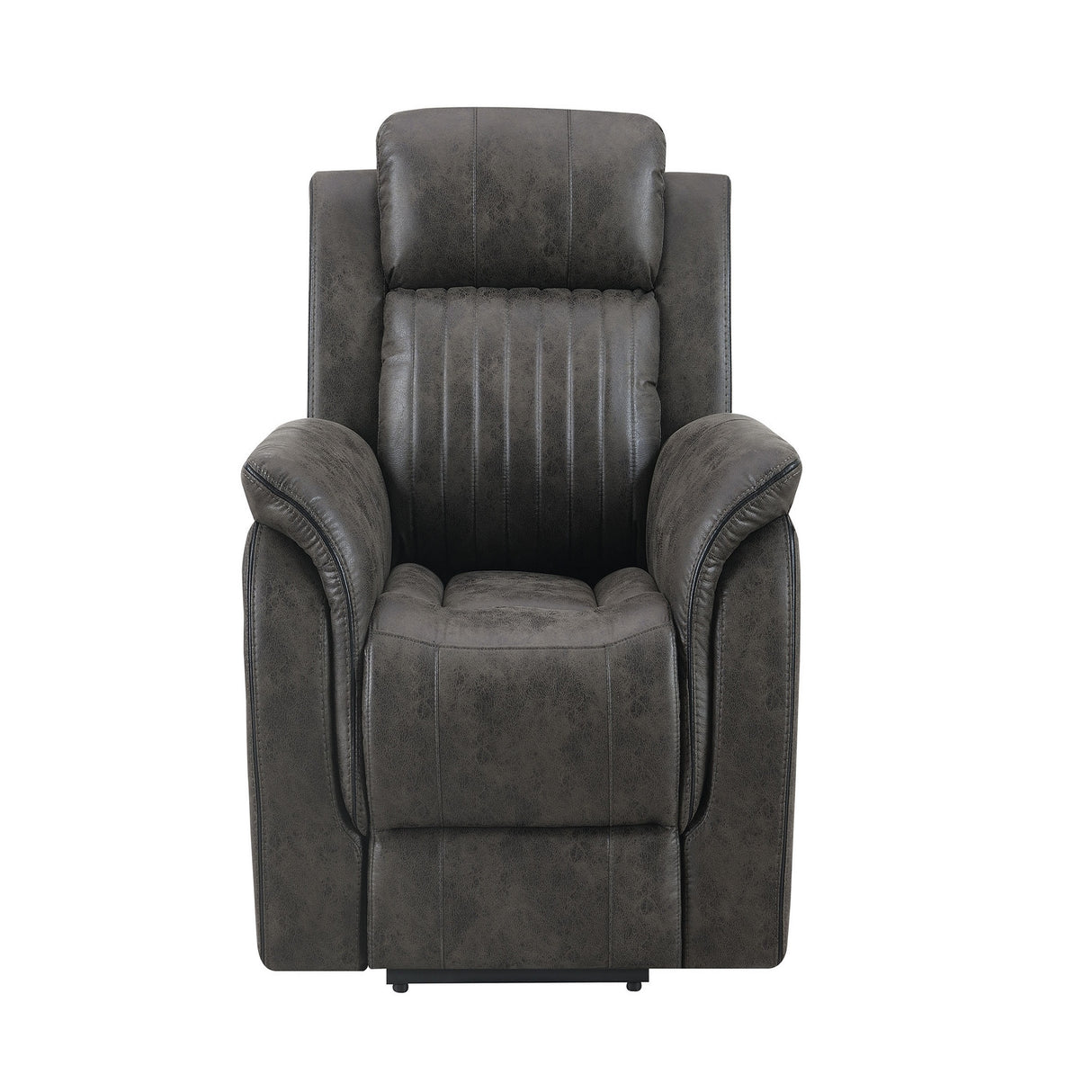 Transitional Medium-Firm Recliner Chair With Pillow Top Arms