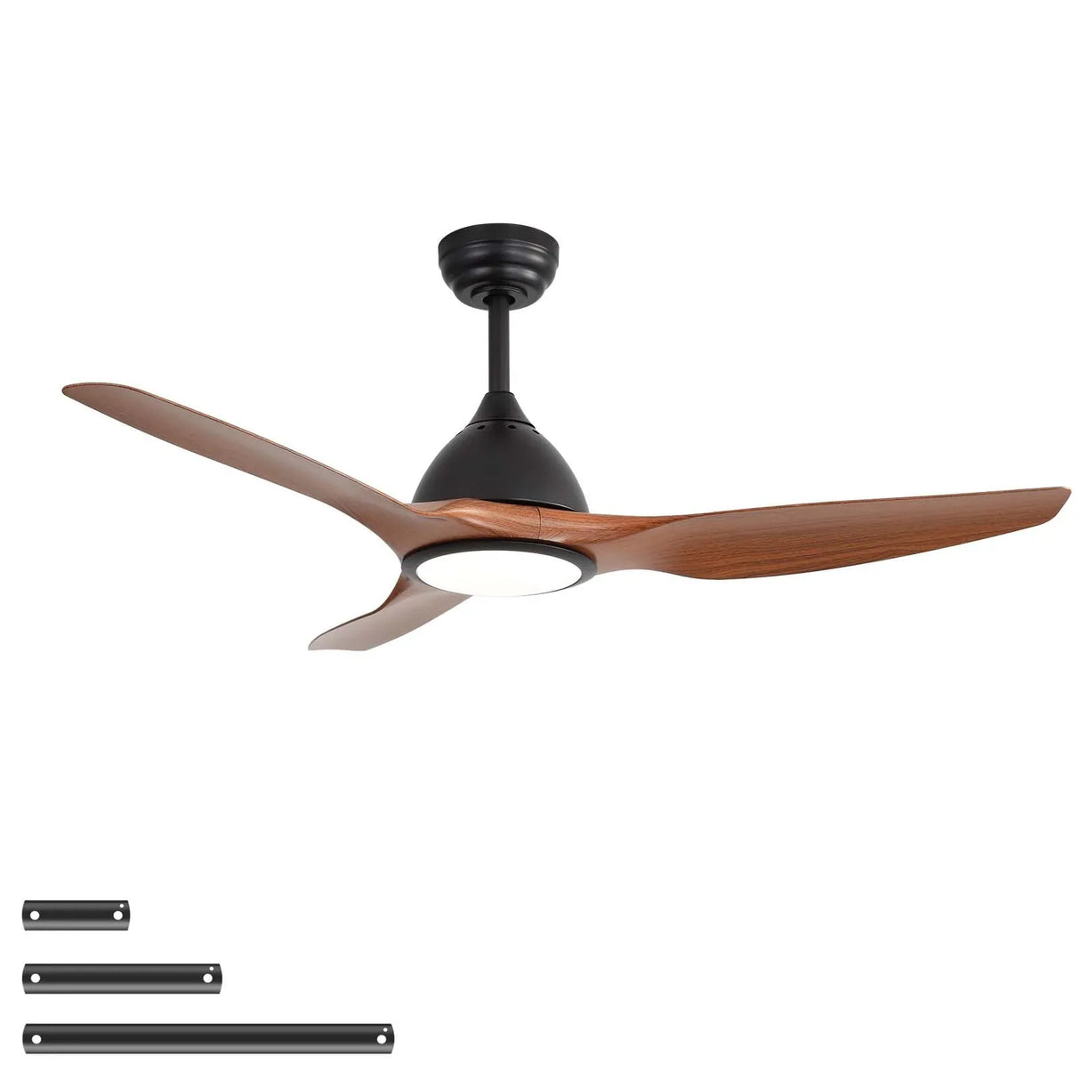 52-Inch Matte Black Reversible Ceiling Fan With Remote - Omega Lifestyles