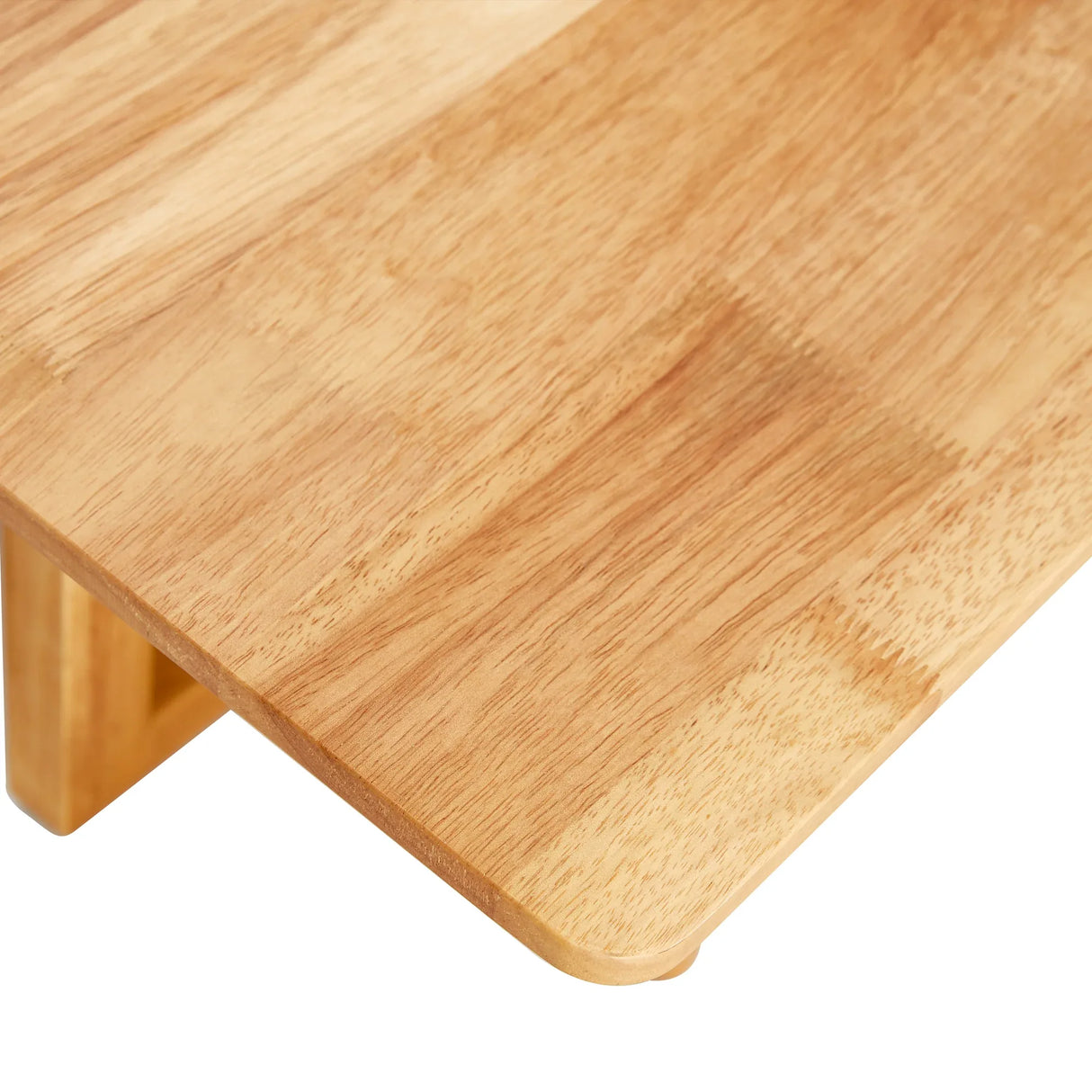 Solid Wood Rectangular Coffee Table With Rattan Weaving - Omega Lifestyles