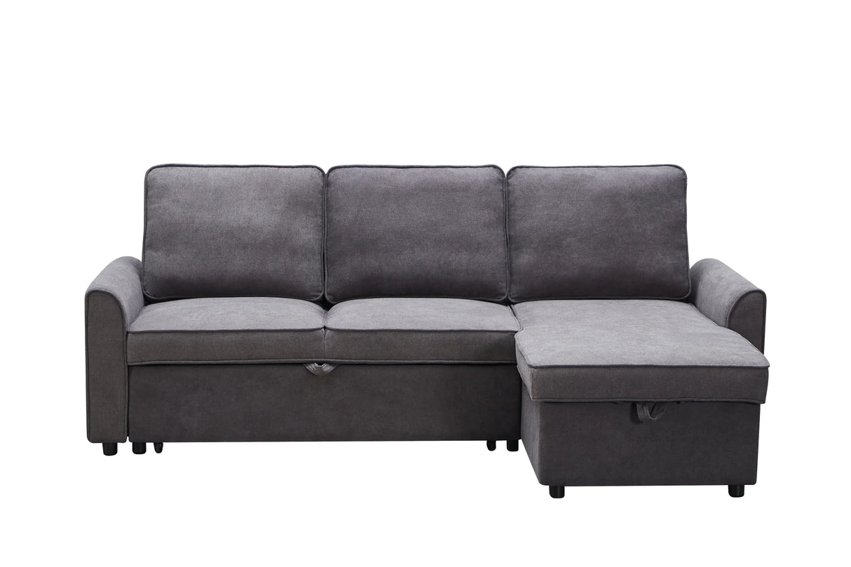 Modern Modular L-Shaped Reversible Sofa Bed With Storage - Omega Lifestyles