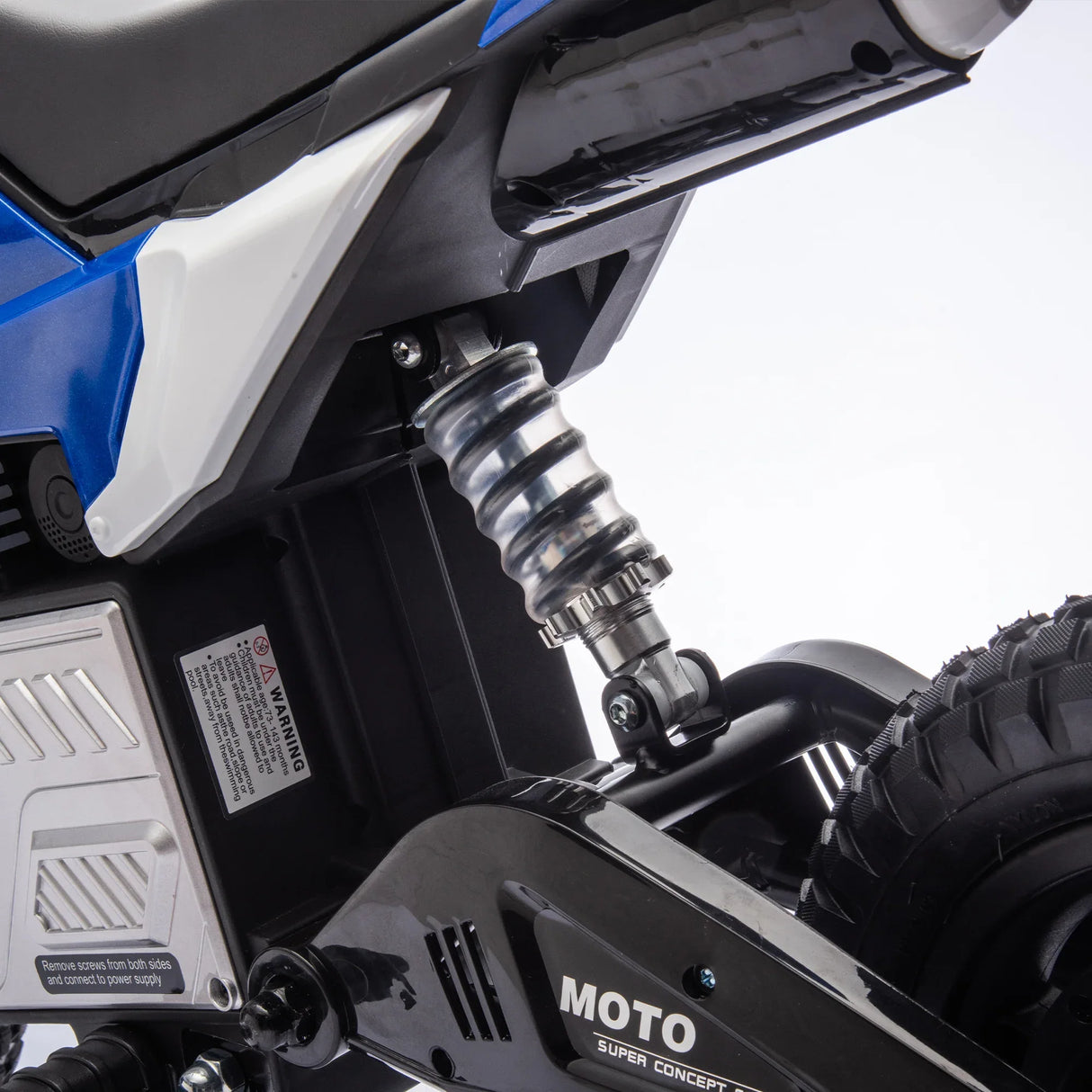 24V Kids Electric Ride On Motocross Motorcycle With Bluetooth - Omega Lifestyles