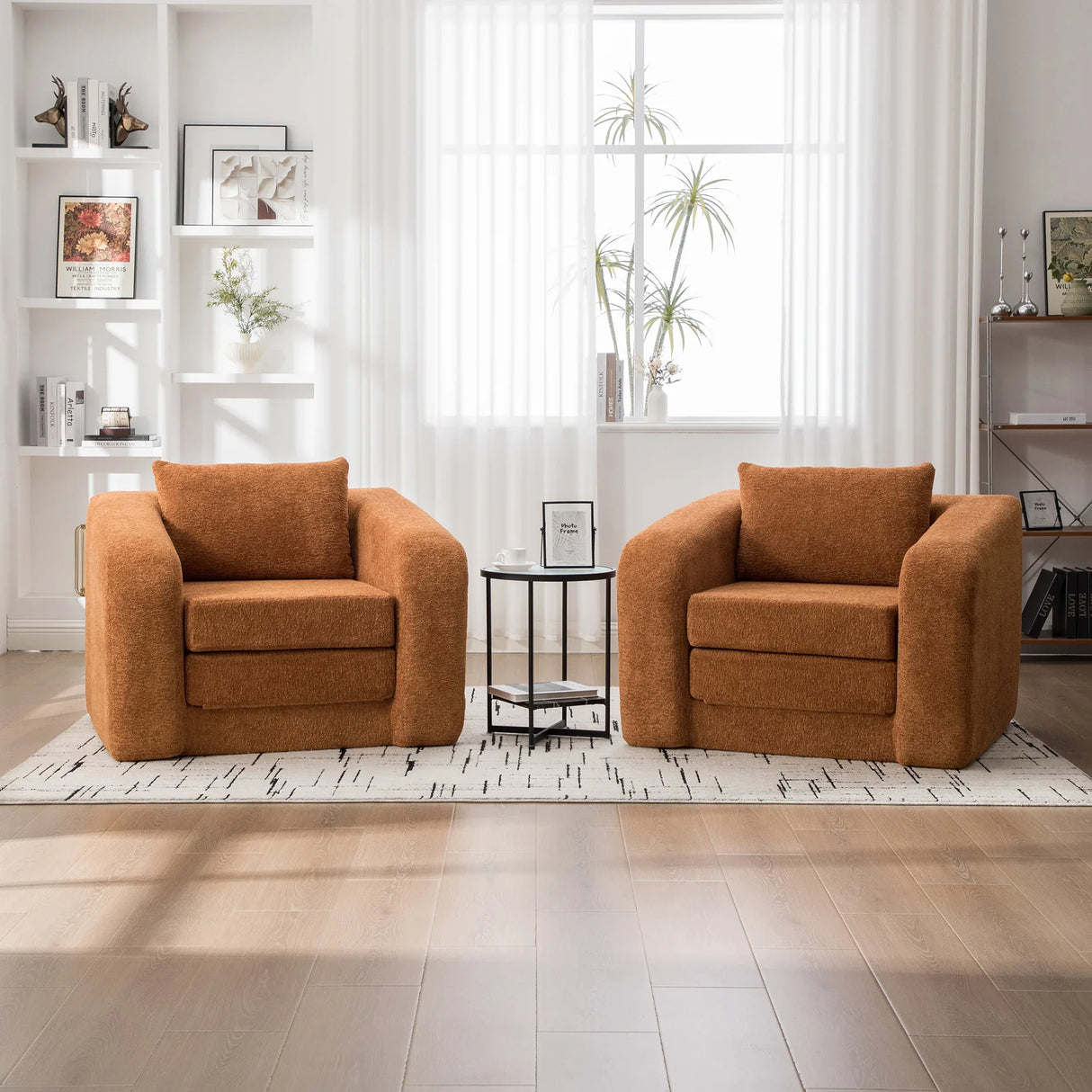 Convertible Chenille Foldable Single Sofa Bed With Pillow - Omega Lifestyles