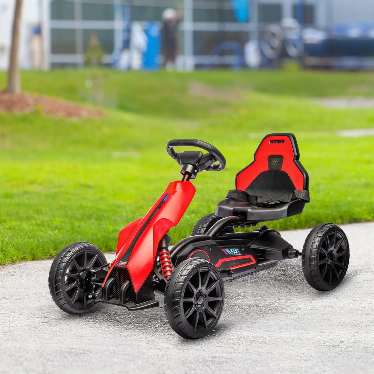 Kids 12V Electric Ride-On Go Kart With Safety Features - Omega Lifestyles