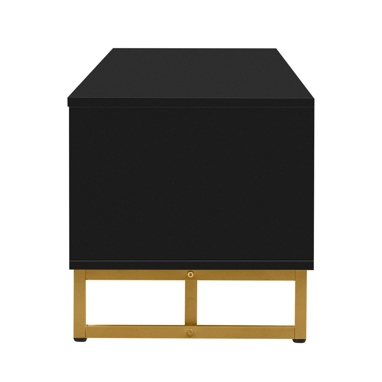 Modern Black MDF TV Stand With Storage Cabinet - Sleep Galleria