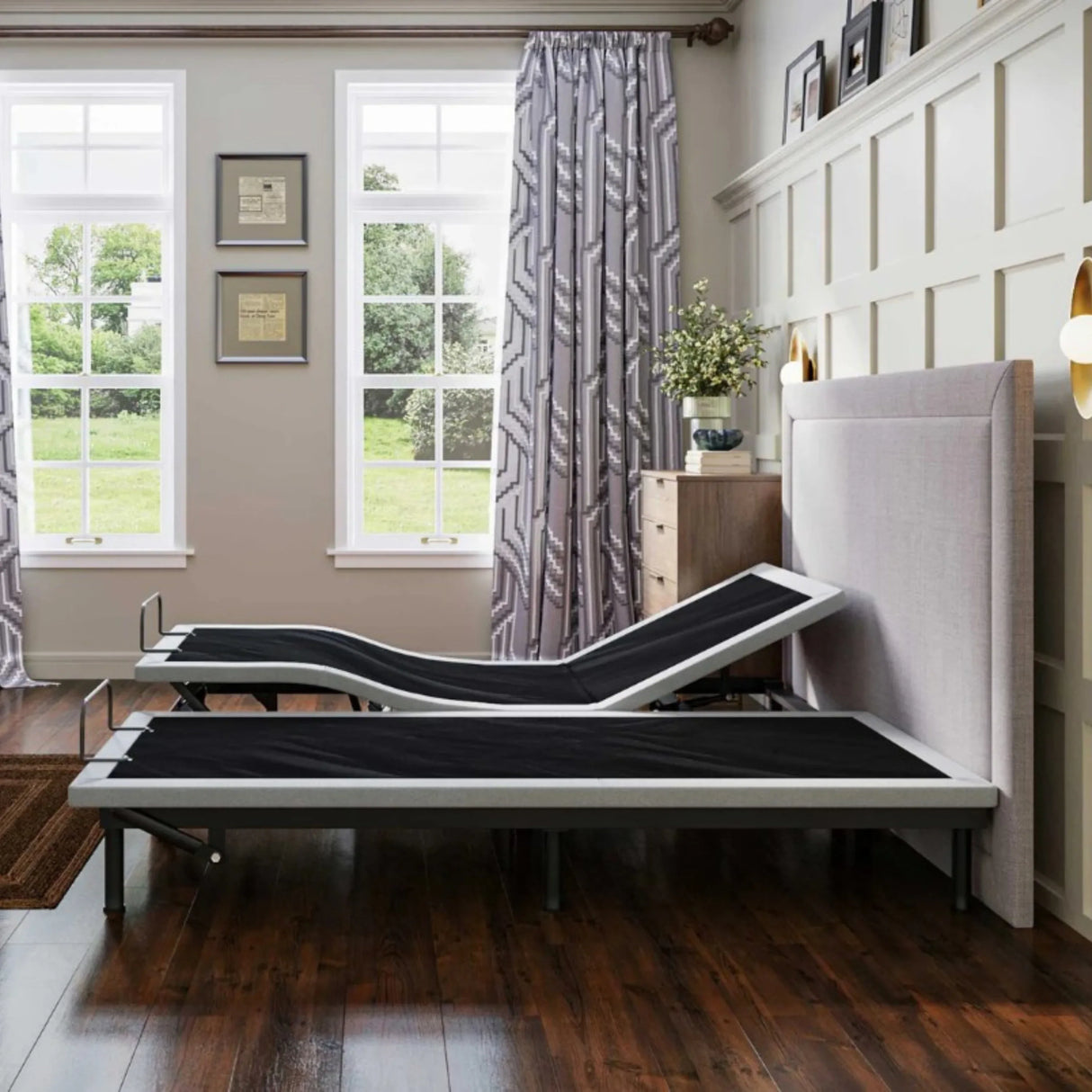 California Split King Adjustable Bed Base With Remote Control - Omega Lifestyles