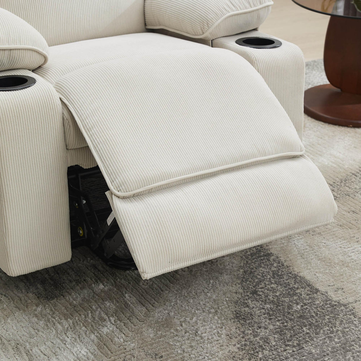 Ivory Remote-Controlled Heated Massage Assistive Recliner - Omega Lifestyles