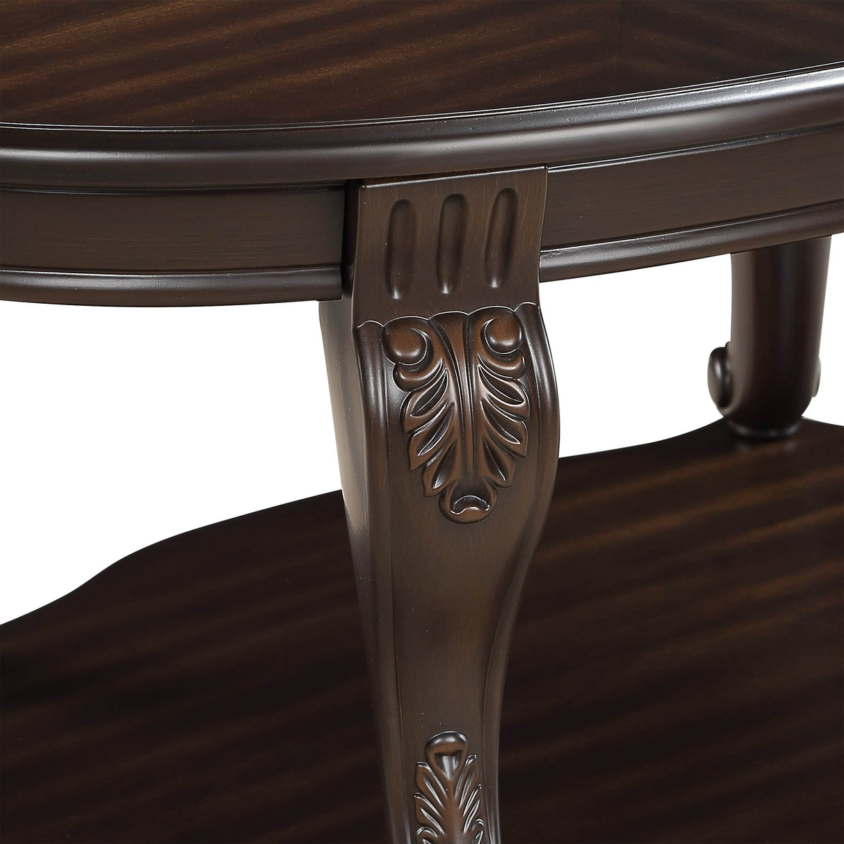 3-Piece Espresso Rubber Wood Coffee Table Set - Sleep Galleria