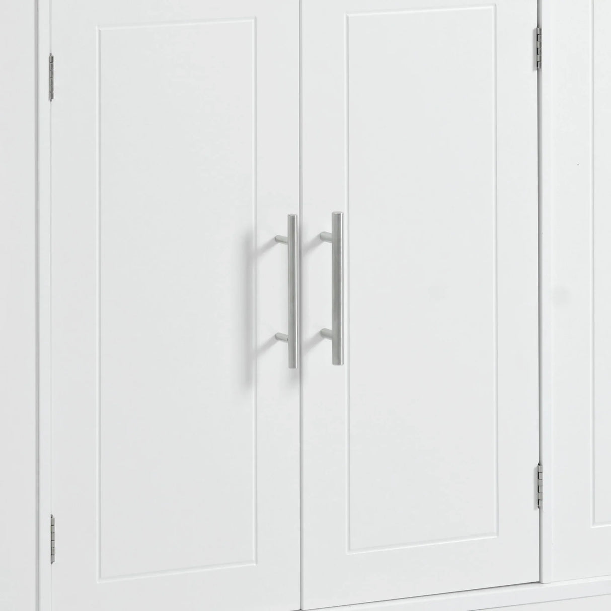 Fluted Rubber Wood Kitchen Island With Tilt-Out Trash Can - Omega Lifestyles