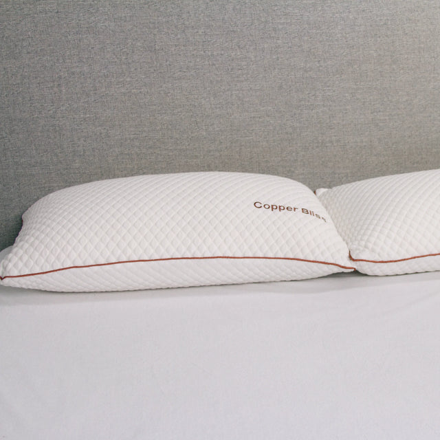 Copper-Infused Hybrid Memory Foam Cooling Pillow - Omega Lifestyles