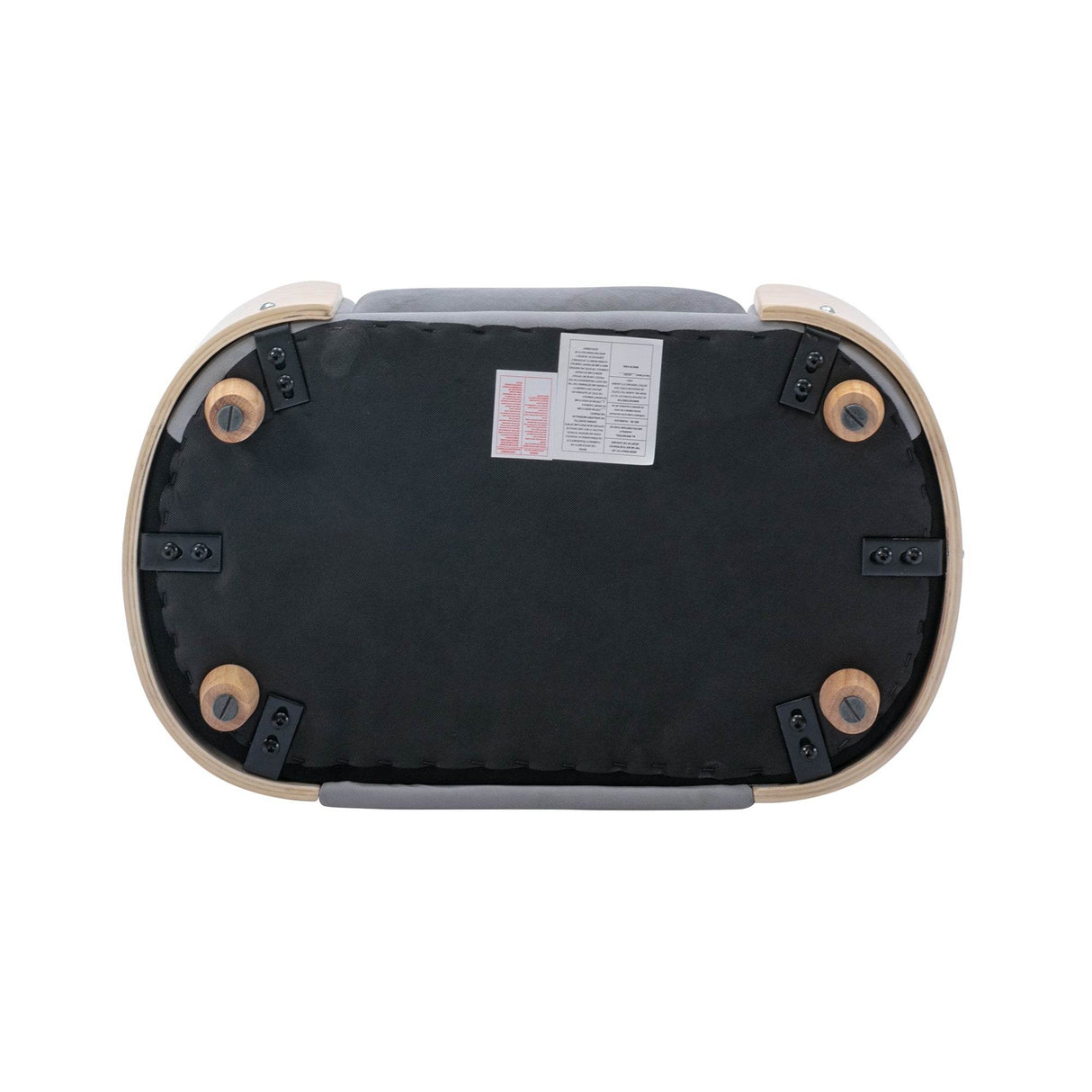 Scandinavian Style Solid Wood Elevated Pet Bed With Velvet Cushion - Sleep Galleria