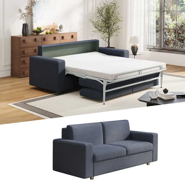 Full-Size Sleeper Sofa With Memory Foam Mattress - Omega Lifestyles