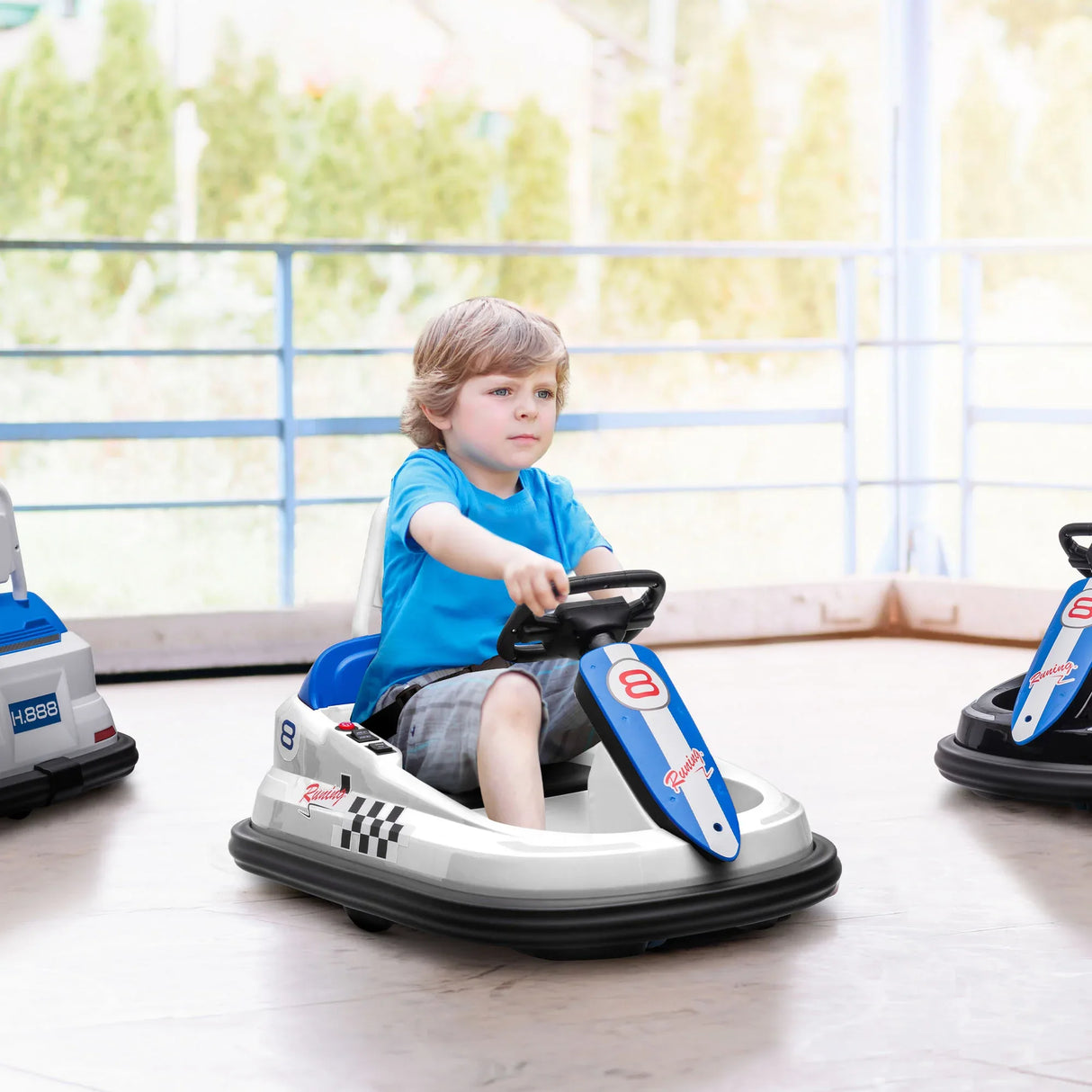 Toddler Electric 360° Rotation Bumper Car With Safety Belt - Omega Lifestyles