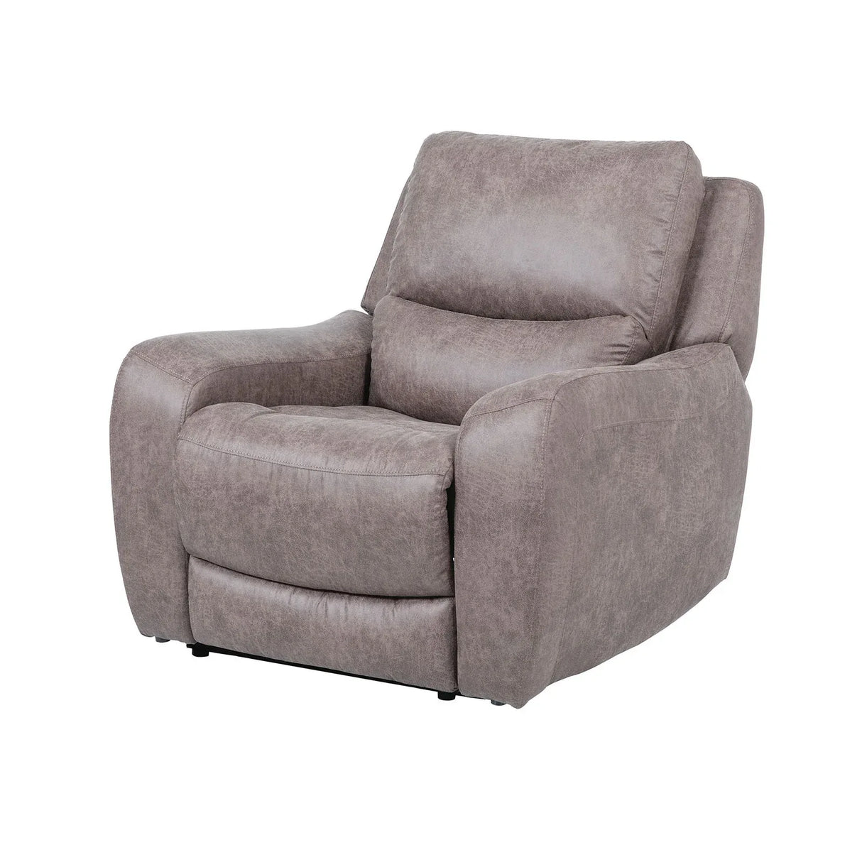 Contemporary Power Recliner Brown Hardwood Frame Oversized Seat - Omega Lifestyles