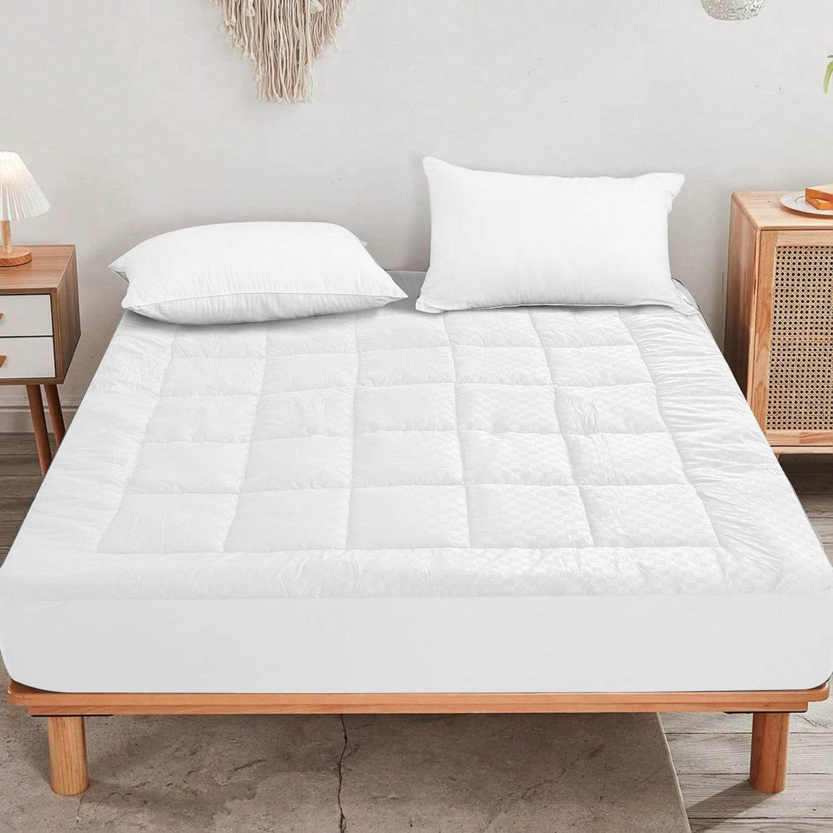 Ultra-Plush Cooling Breathable Cotton Twin Mattress Pad - Sleep Galleria
