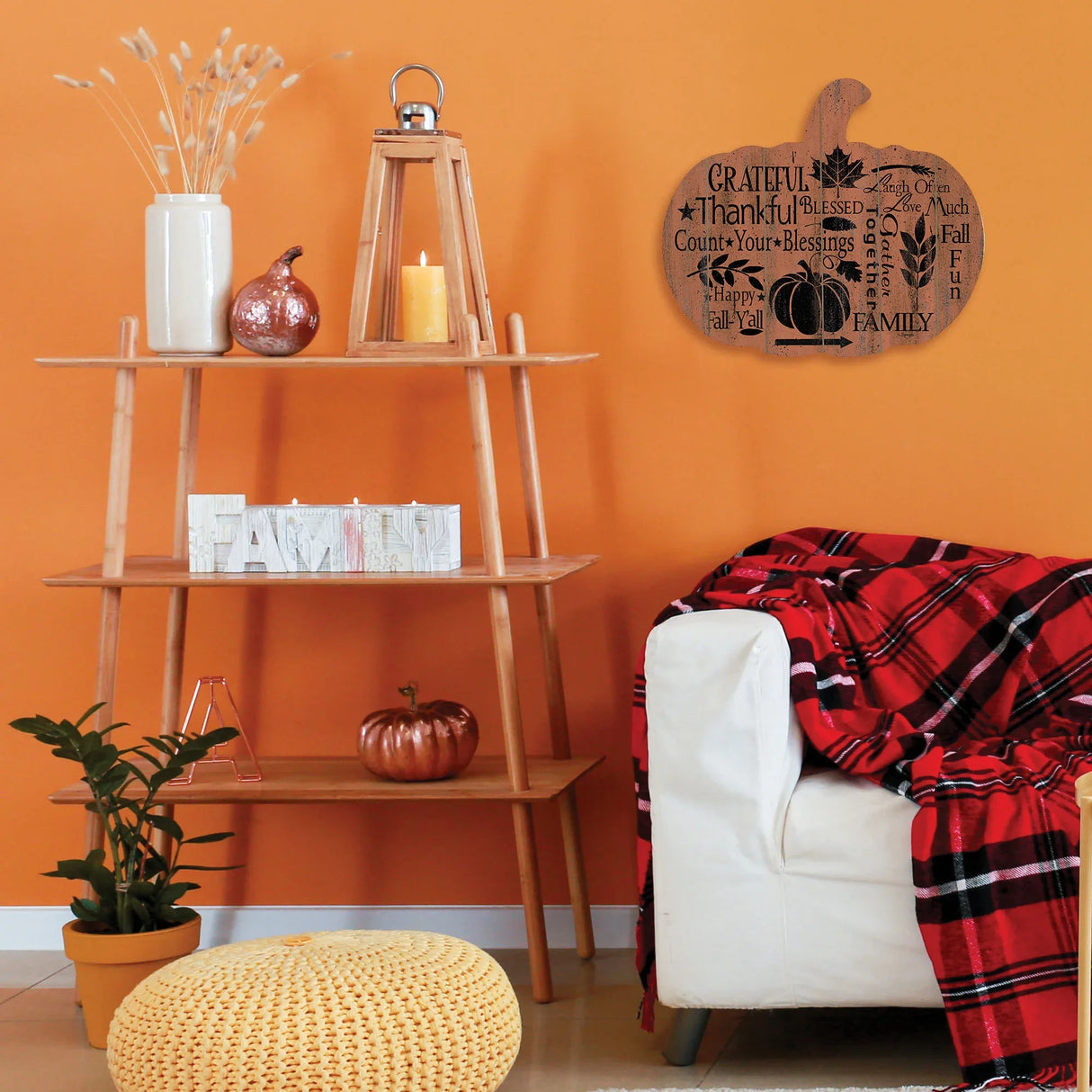 Multicolor Paper Pumpkin Wall Art Decor - Omega Lifestyles