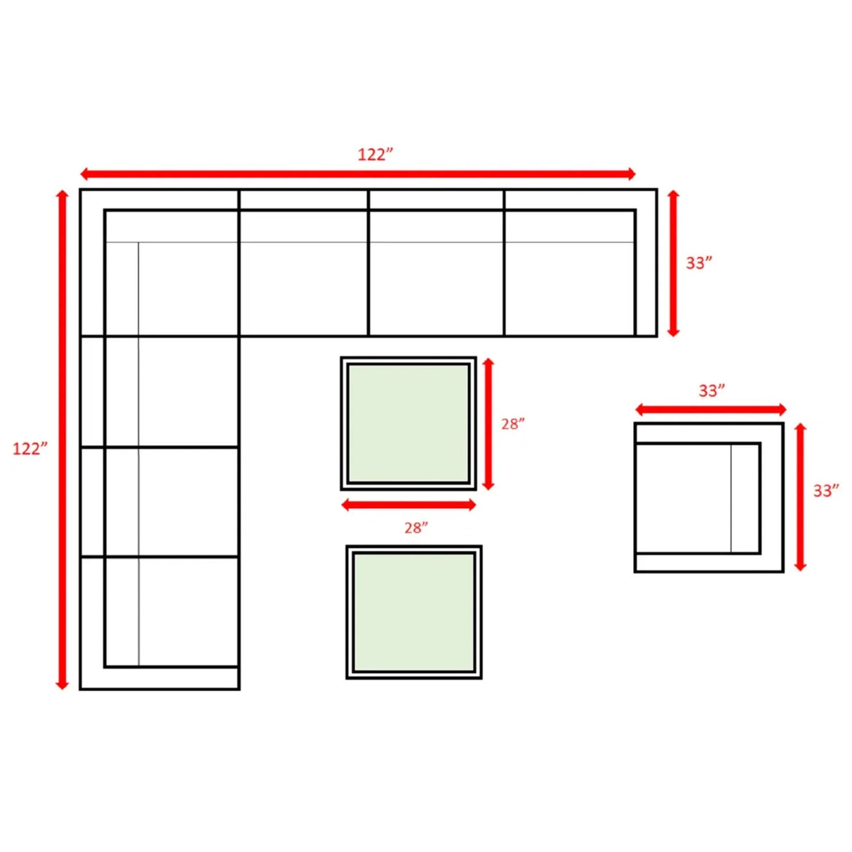 Fully Assembled 10-Piece Gray Wicker Patio Seating Group - Omega Lifestyles