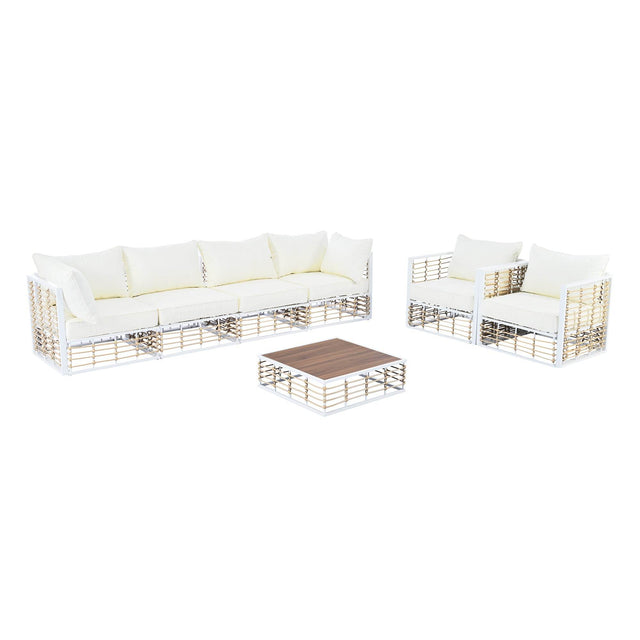 7-Piece Outdoor Metal Frame Sectional Sofa Set - Omega Lifestyles