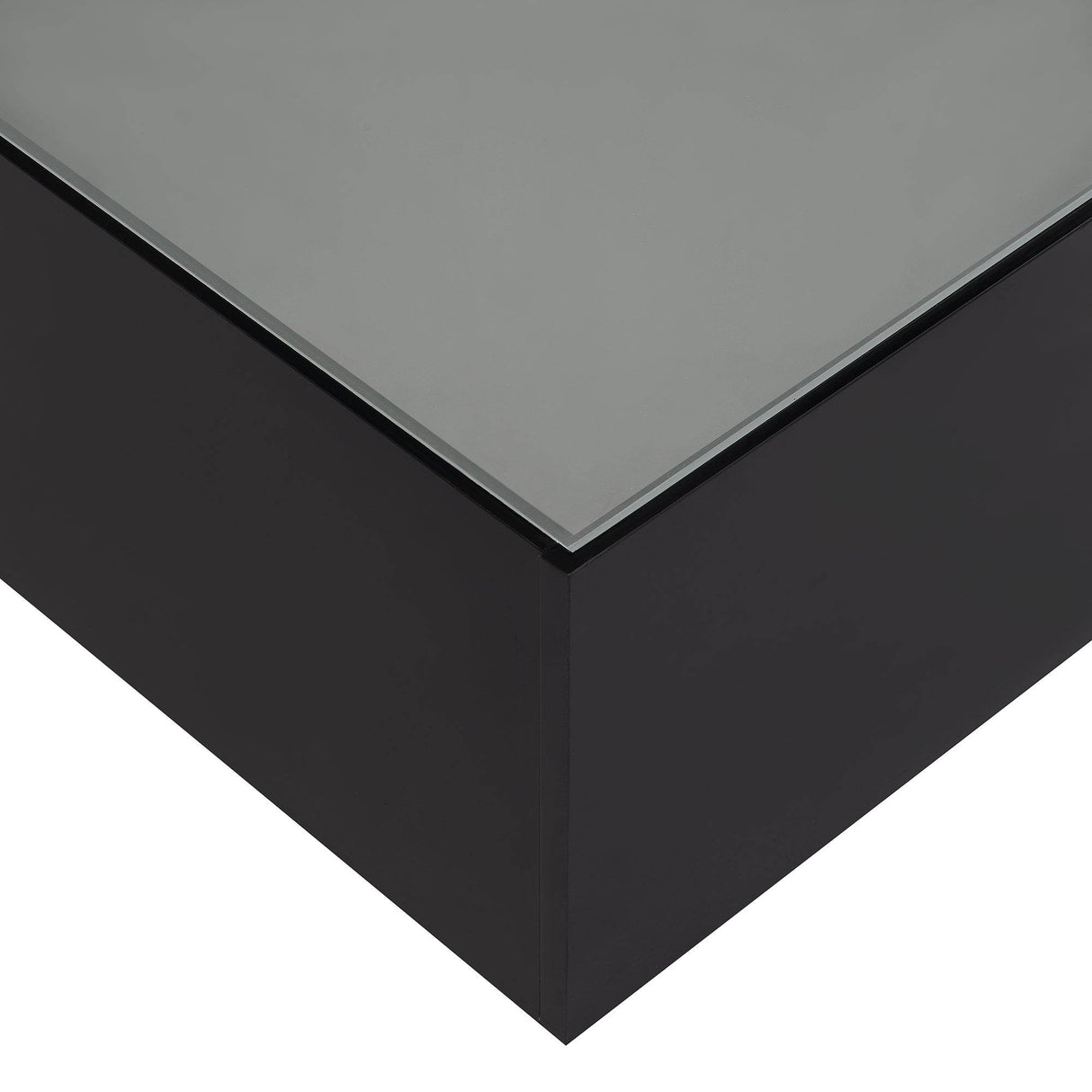 Modern Black High Glossy Coffee Table With LED Lights - Sleep Galleria