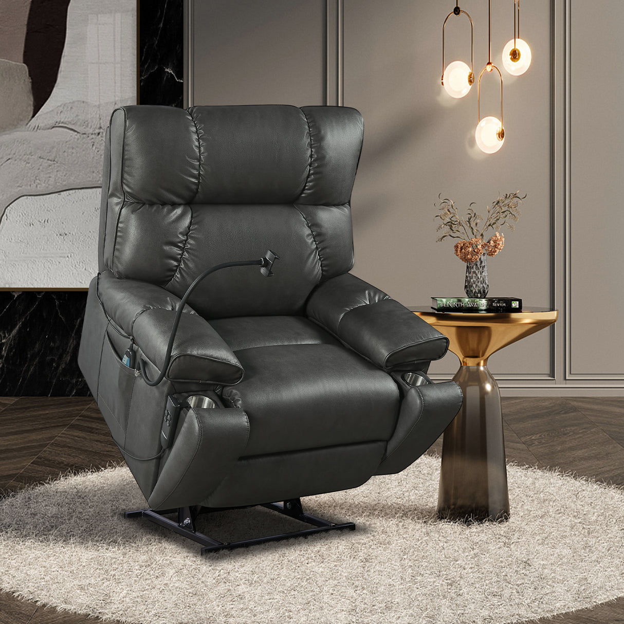 Electric Power Lift Massage Recliner Chair With Heat