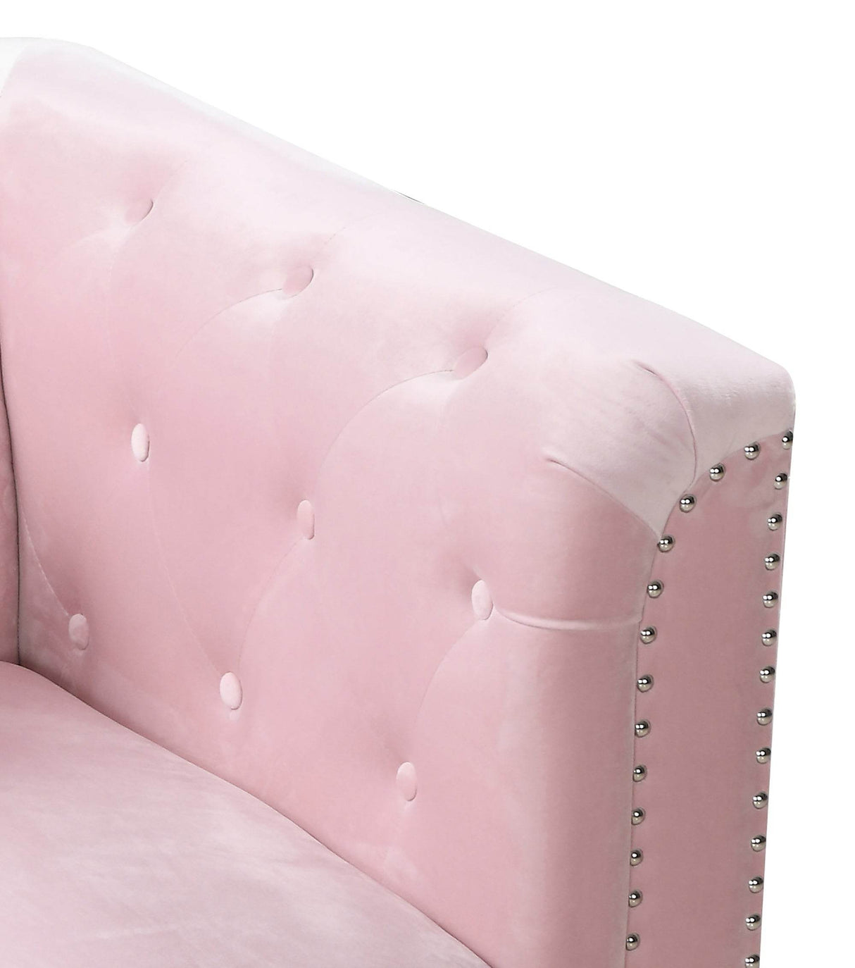 Mid Century Velvet Upholstered 2-Seat Sofa - Omega Lifestyles